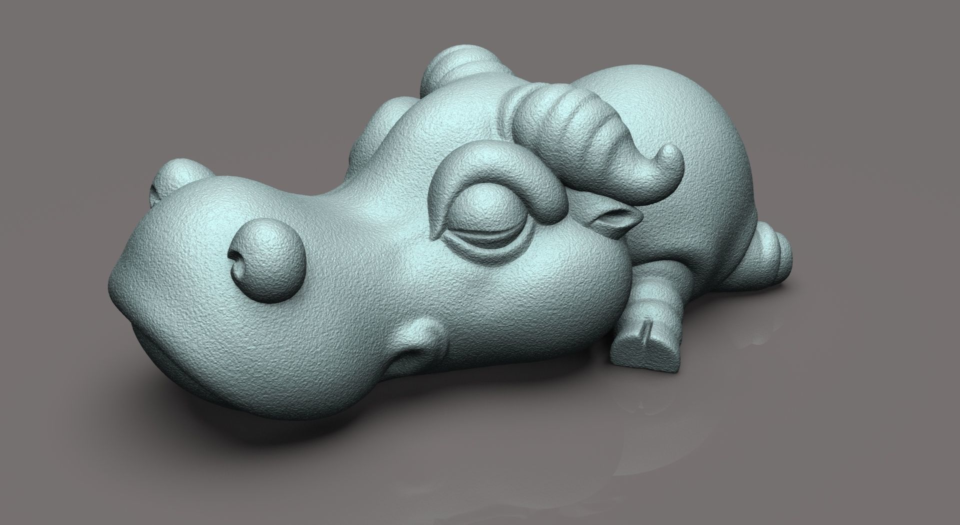 buffalo chibi 3D print model_6