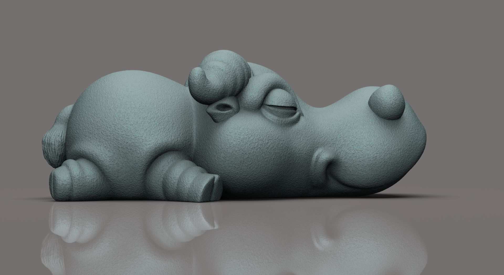 buffalo chibi 3D print model_5