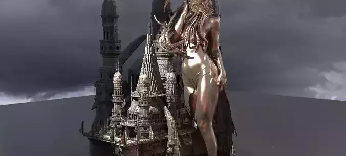 Jinn Temple 4 3D model