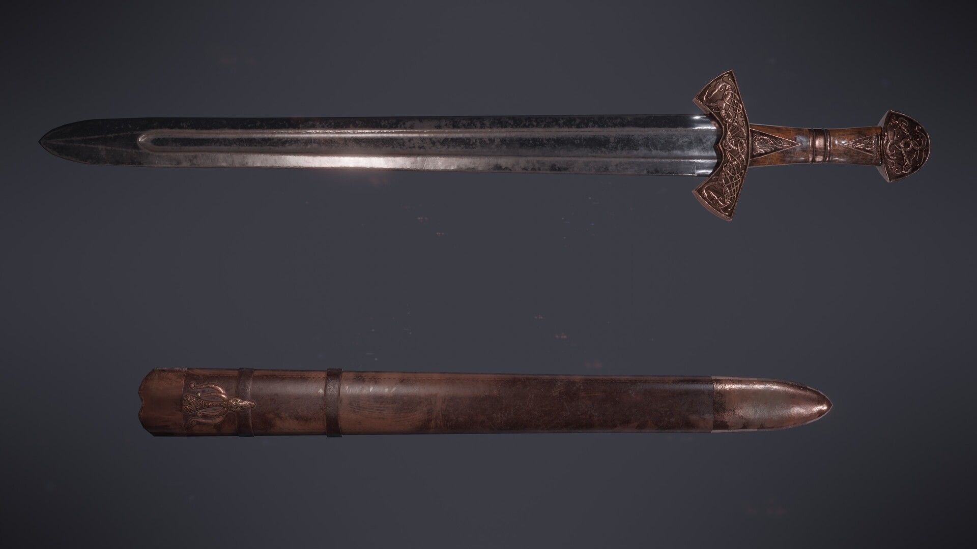 Viking Sword - 1 3D model_3