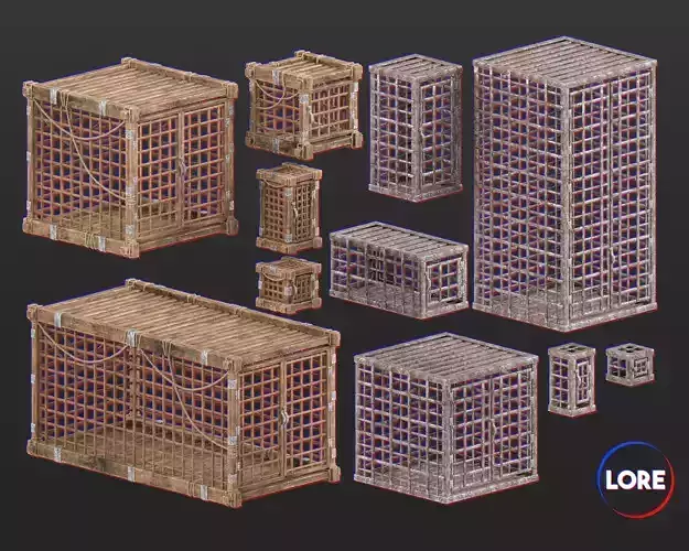 Medieval Collection Containers Cages