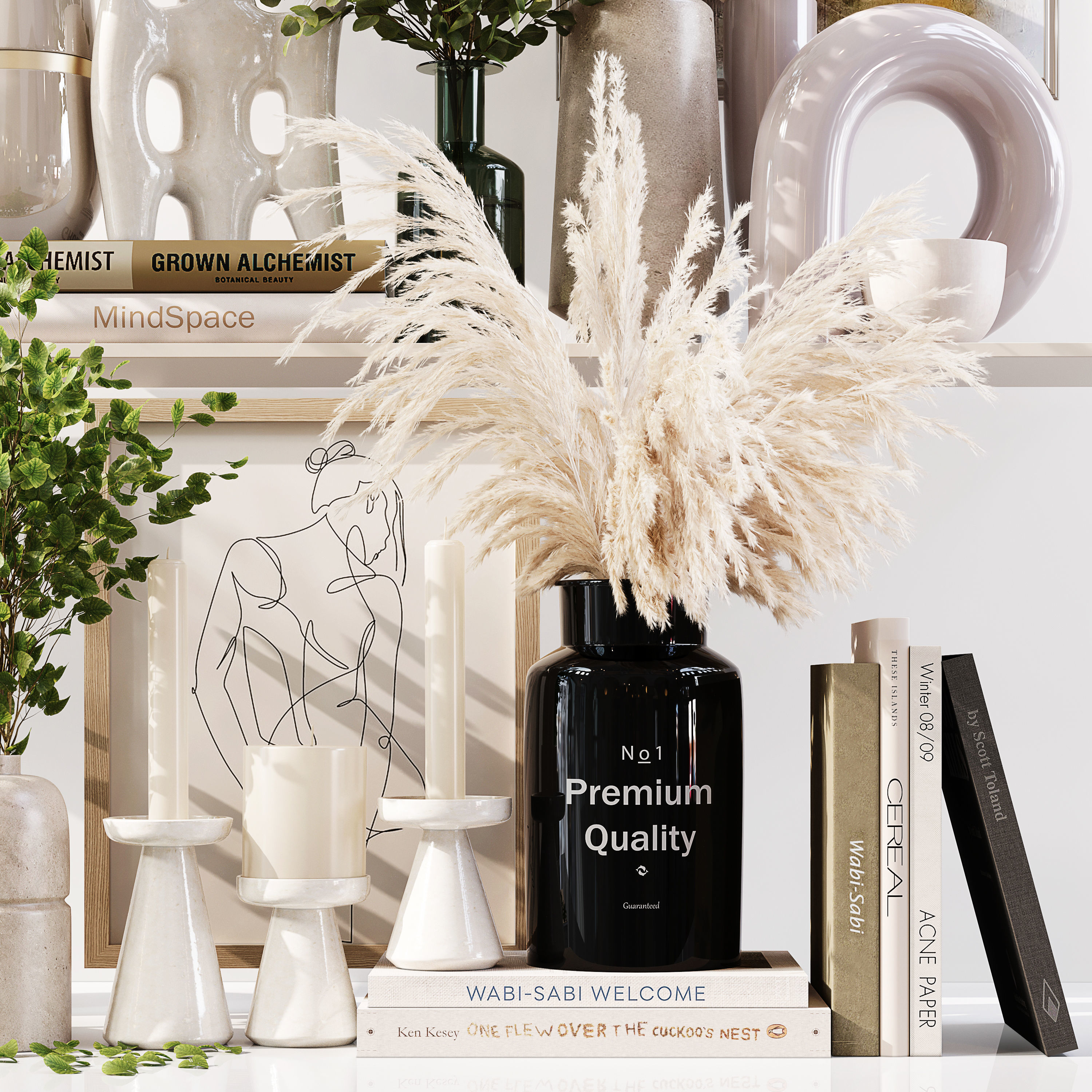 Decorative Set 06 3D model_1