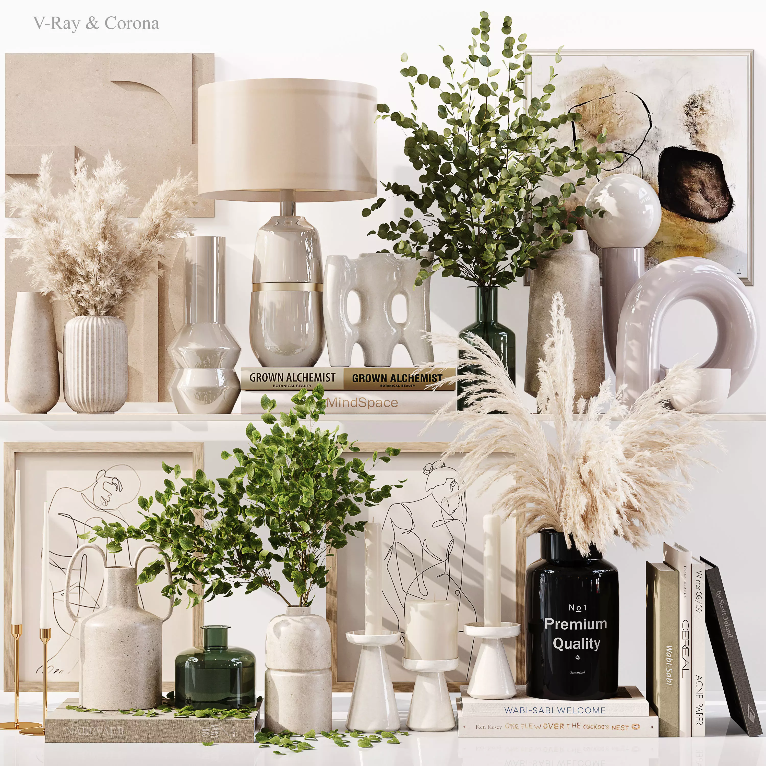 Decorative Set 06 3D model_0