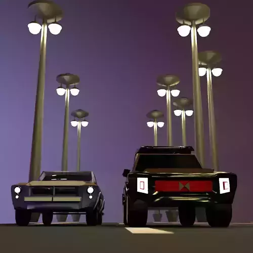 Only SUV car   low poly Low-poly 3D model