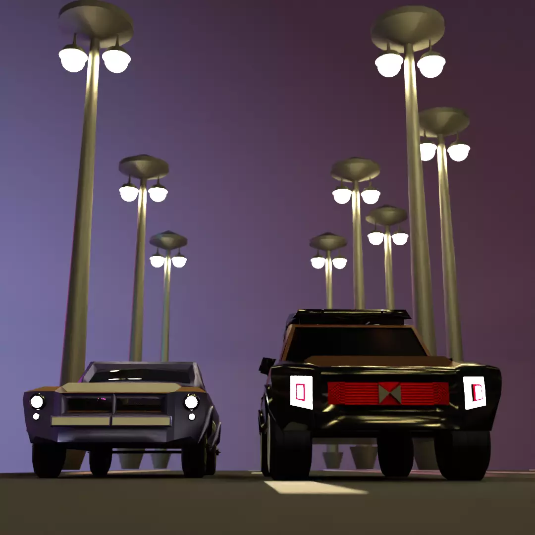 Only SUV car   low poly Low-poly 3D model_0