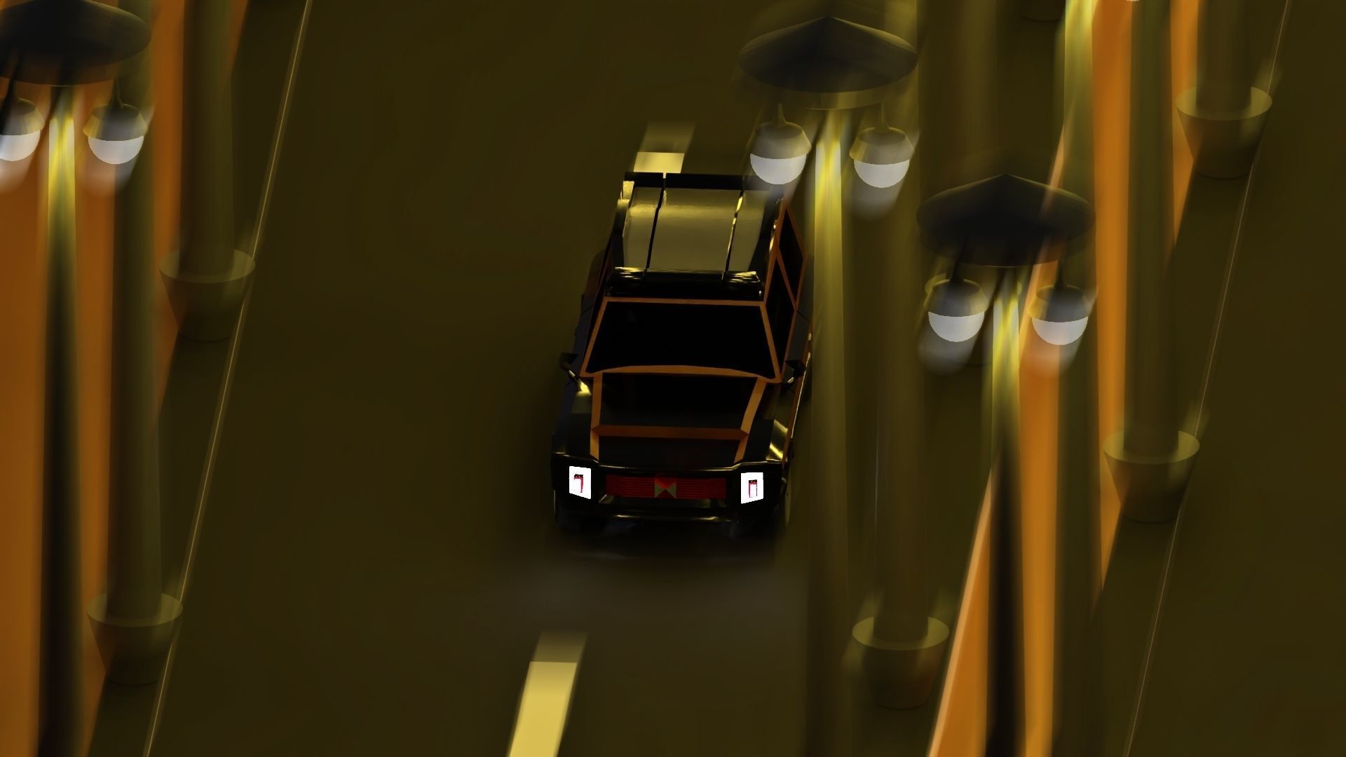 Only SUV car   low poly Low-poly 3D model_1