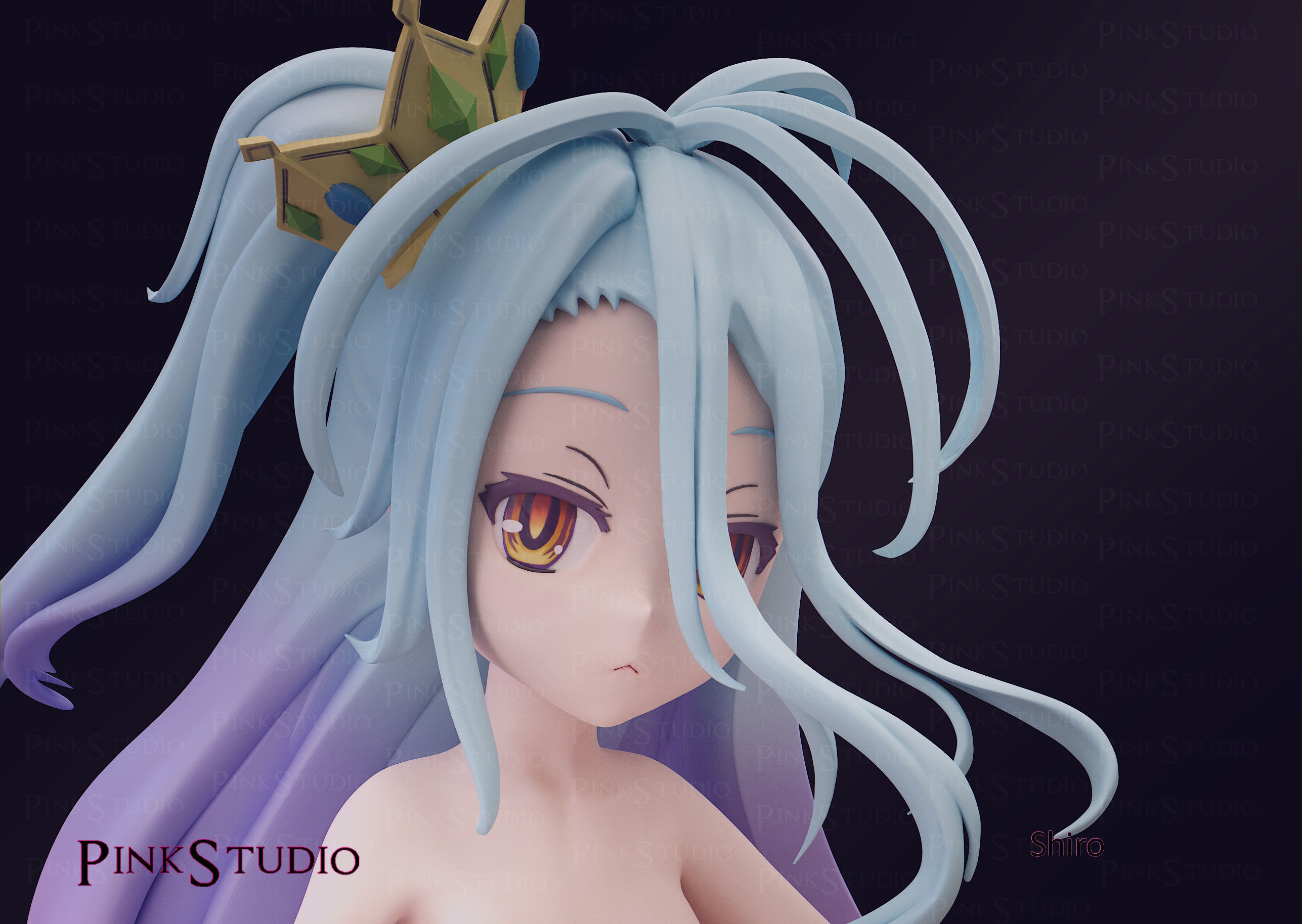 No game No life - Shiro 3D print model_11