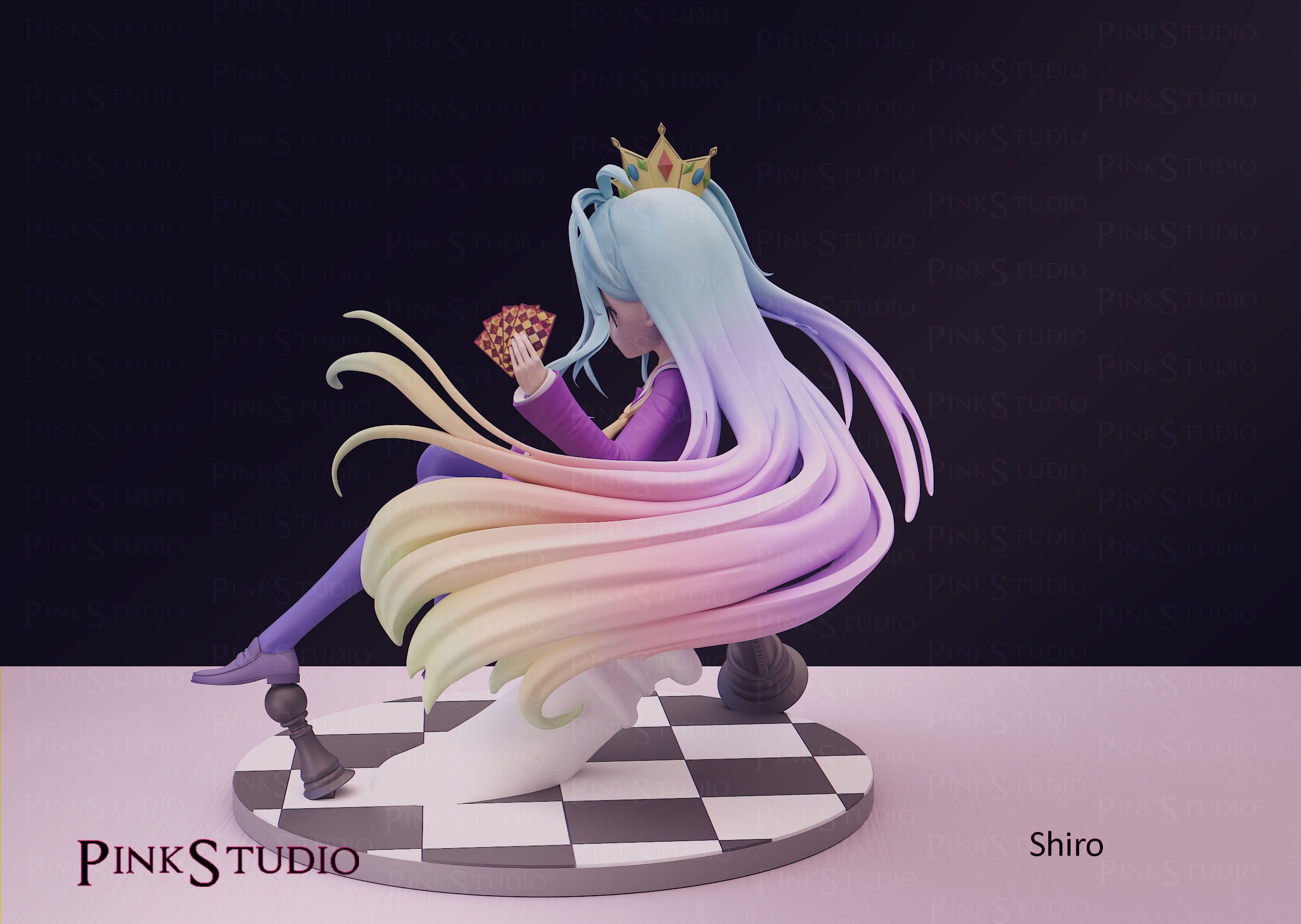 No game No life - Shiro 3D print model_7