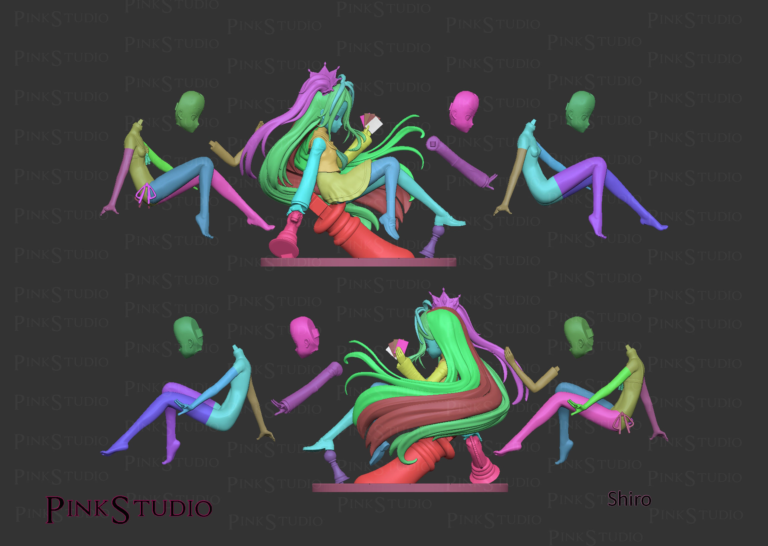 No game No life - Shiro 3D print model_14