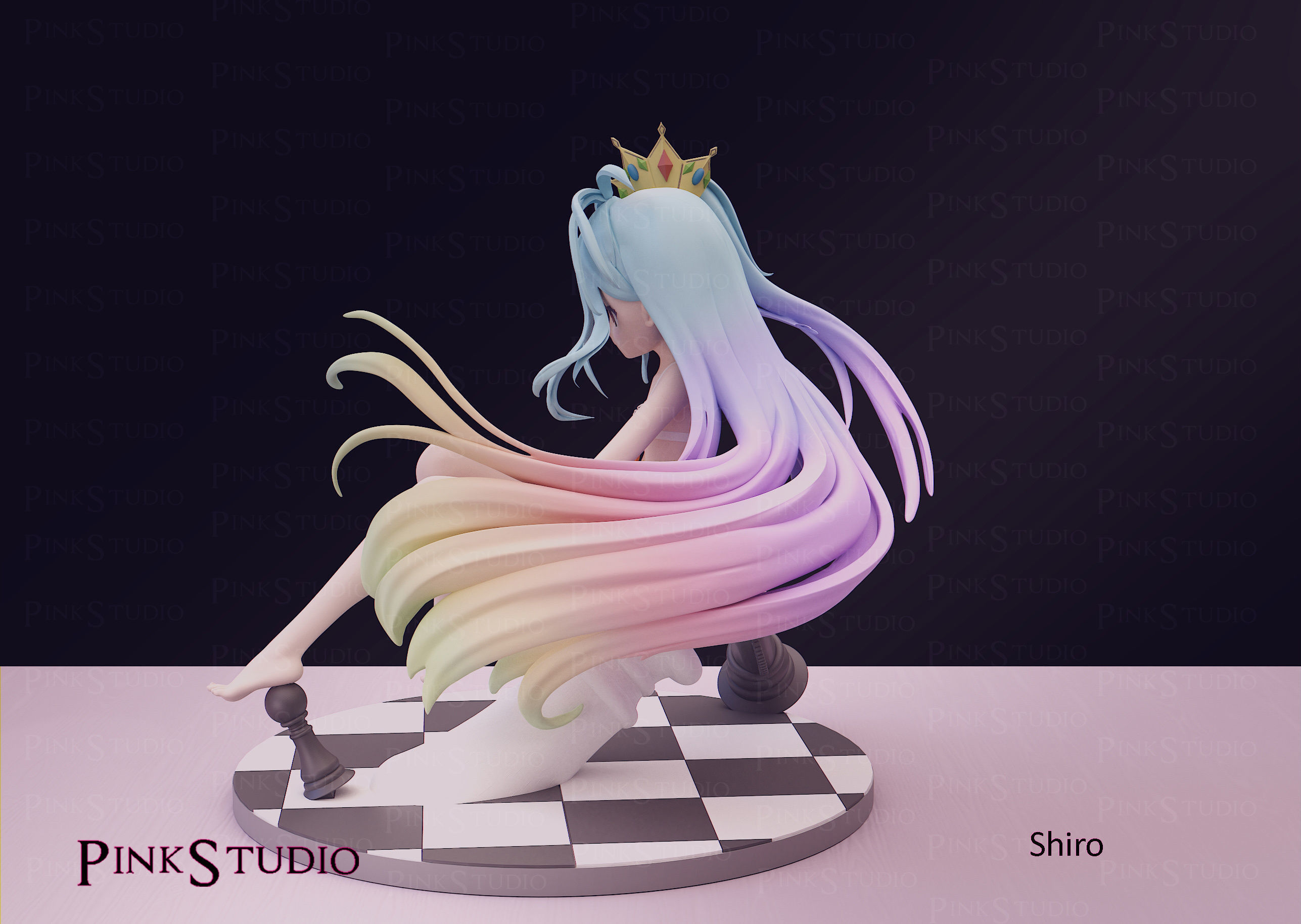 No game No life - Shiro 3D print model_8