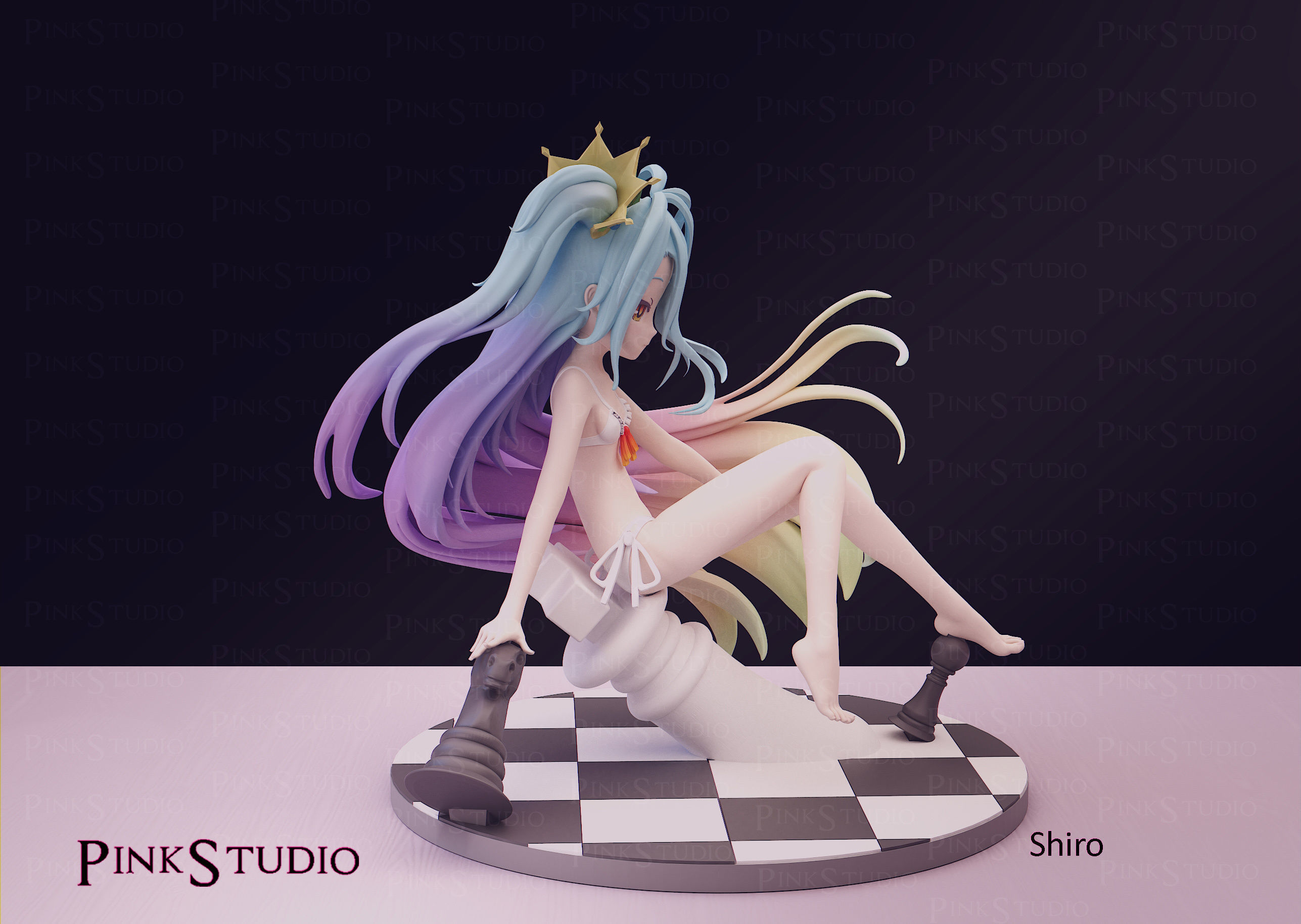 No game No life - Shiro 3D print model_4