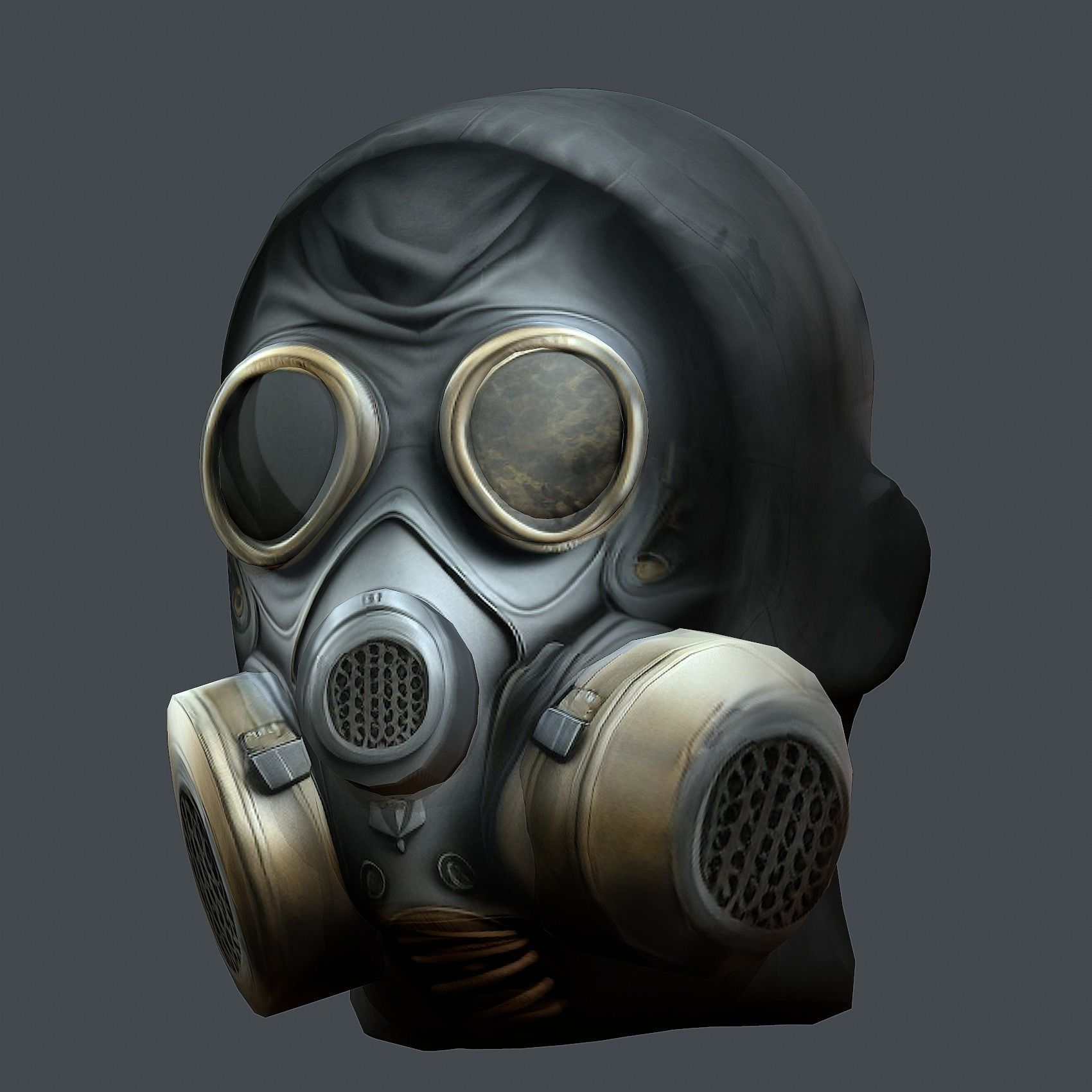 Helmet 3d model military combat Military Low-poly Low-poly 3D model_3