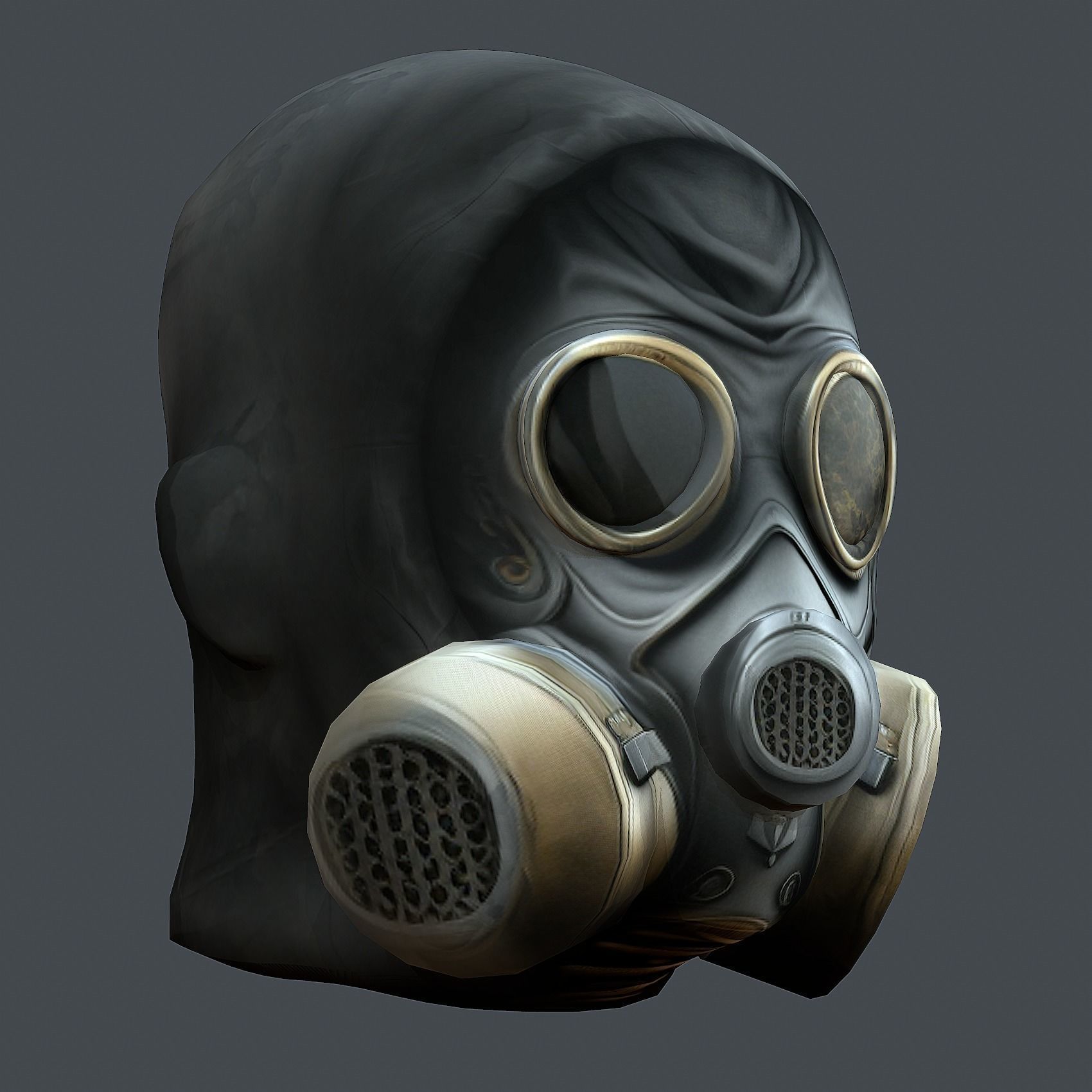 Helmet 3d model military combat Military Low-poly Low-poly 3D model_6