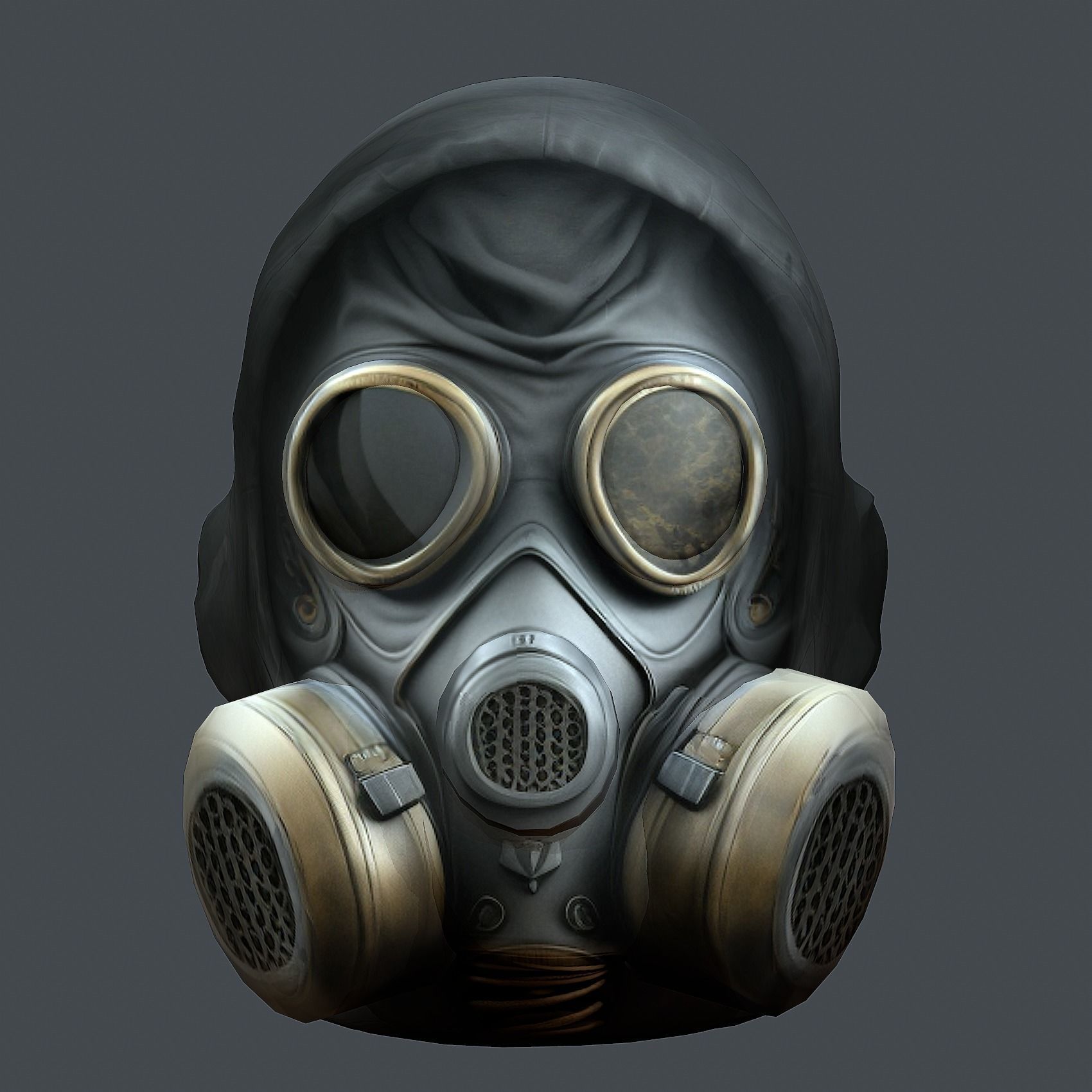 Helmet 3d model military combat Military Low-poly Low-poly 3D model_1