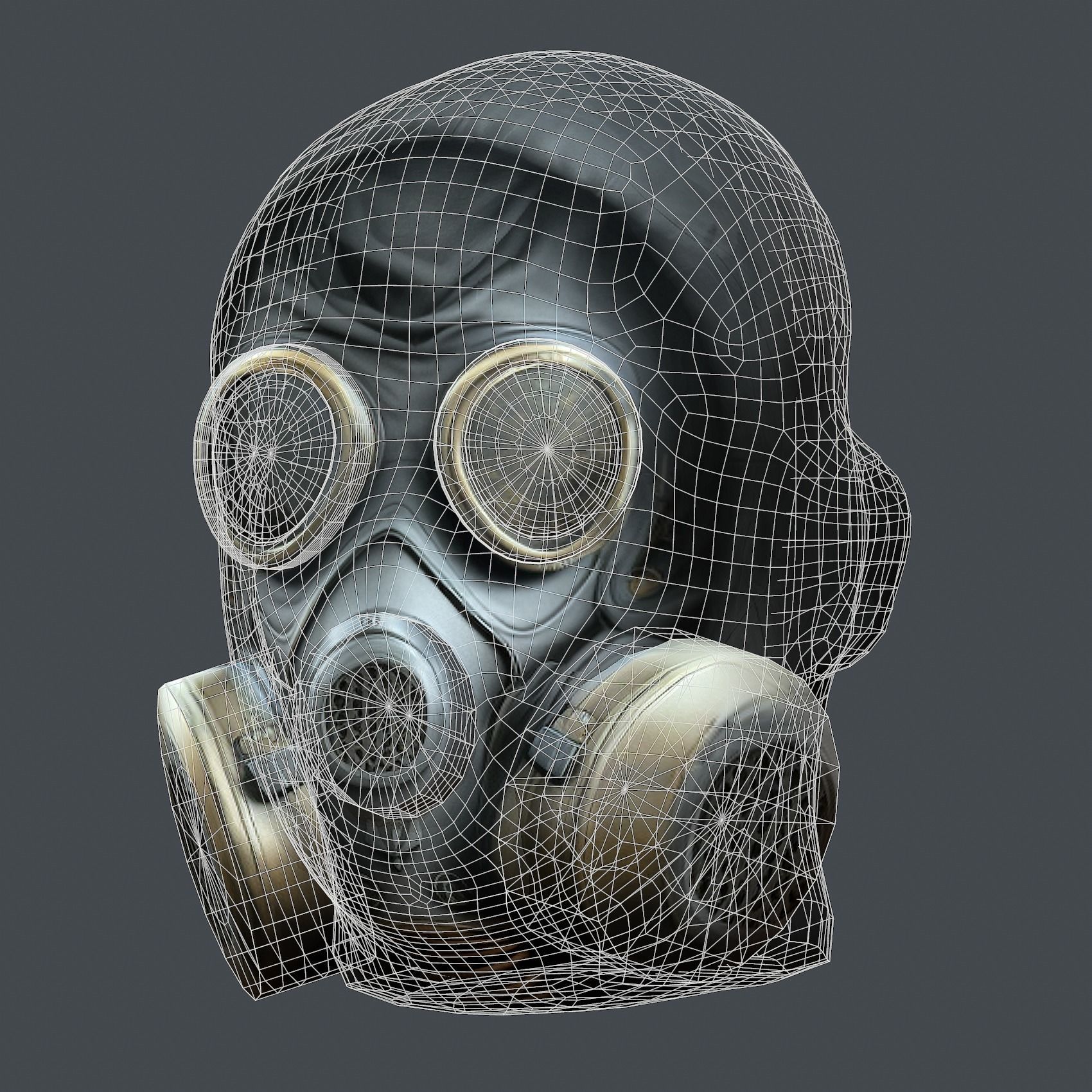 Helmet 3d model military combat Military Low-poly Low-poly 3D model_8