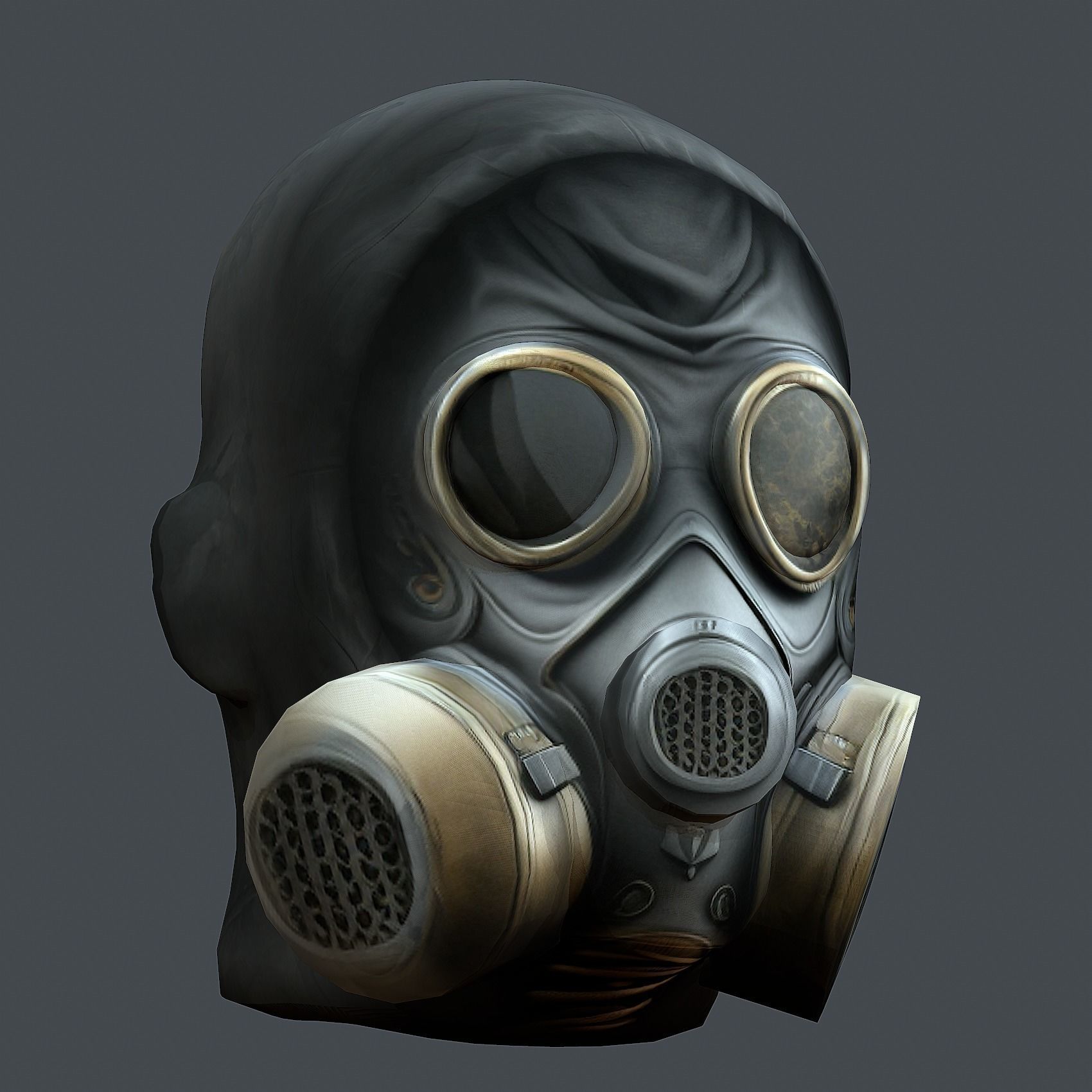 Helmet 3d model military combat Military Low-poly Low-poly 3D model_2