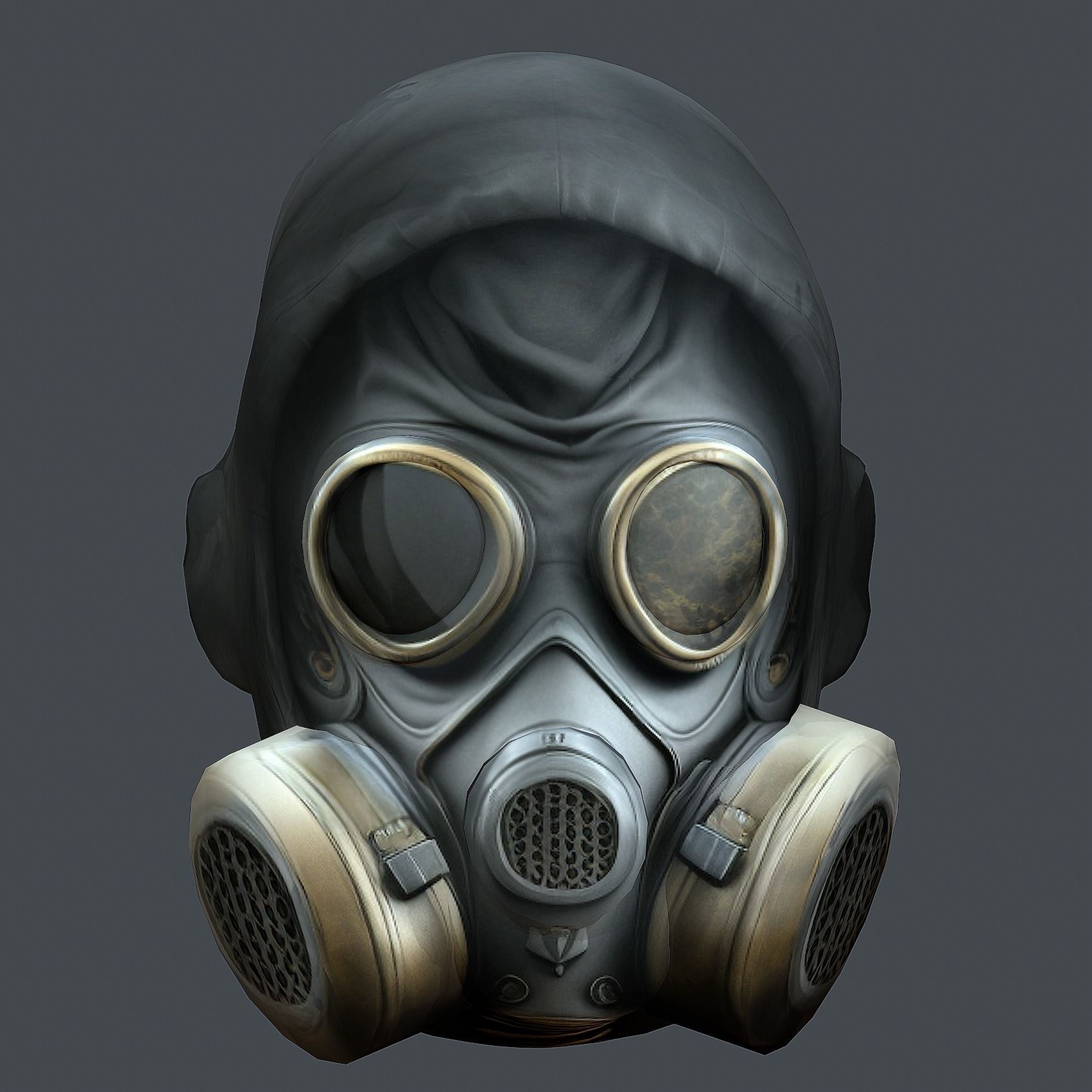 Helmet 3d model military combat Military Low-poly Low-poly 3D model_4