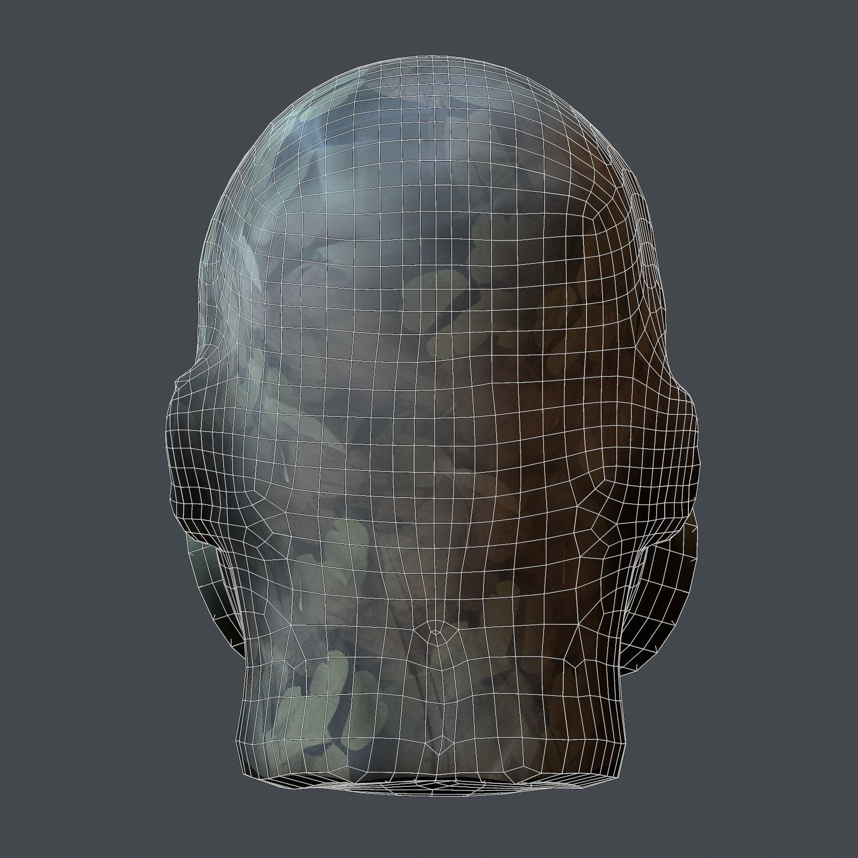 Helmet 3d model military combat Military Low-poly Low-poly 3D model_8