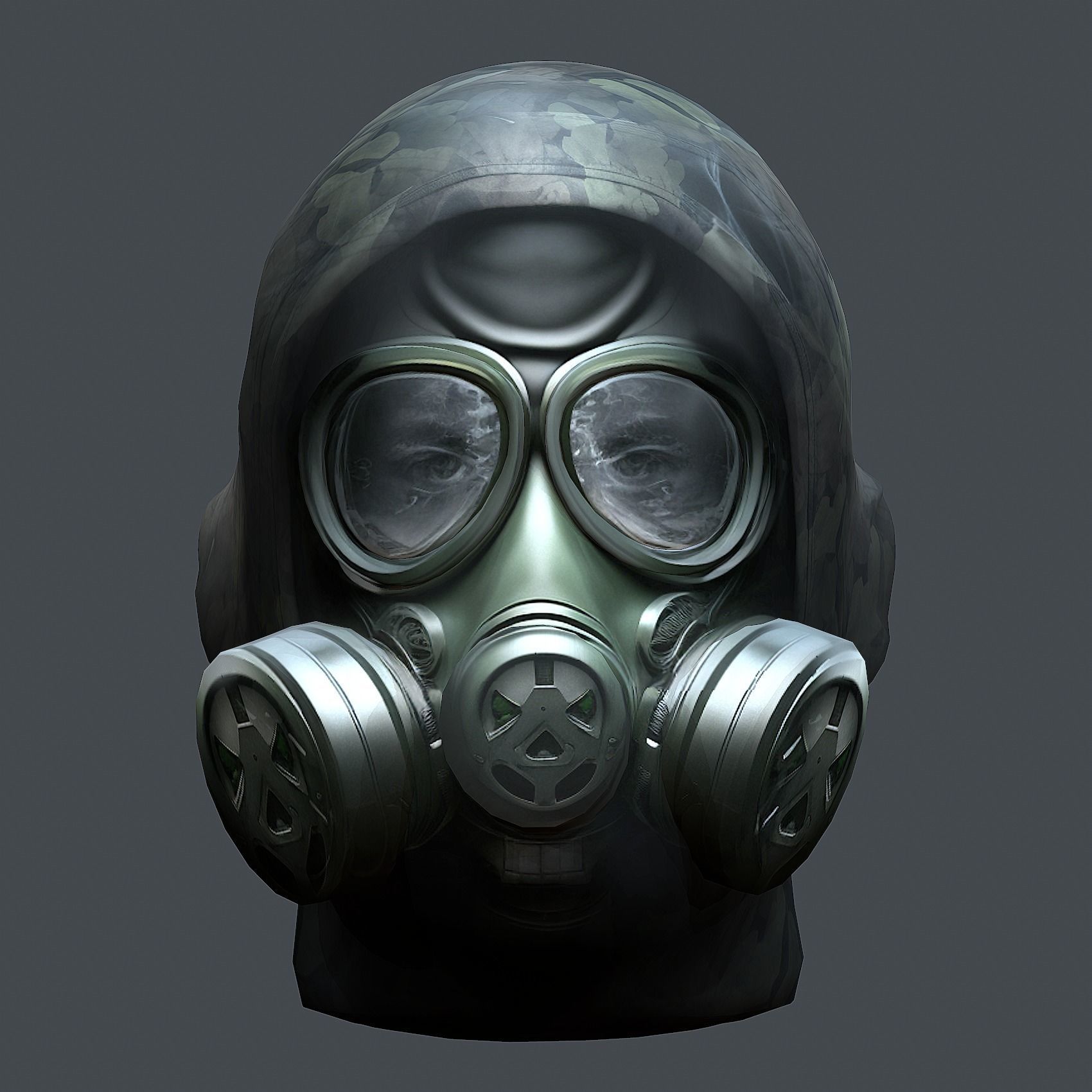 Helmet 3d model military combat Military Low-poly Low-poly 3D model_1