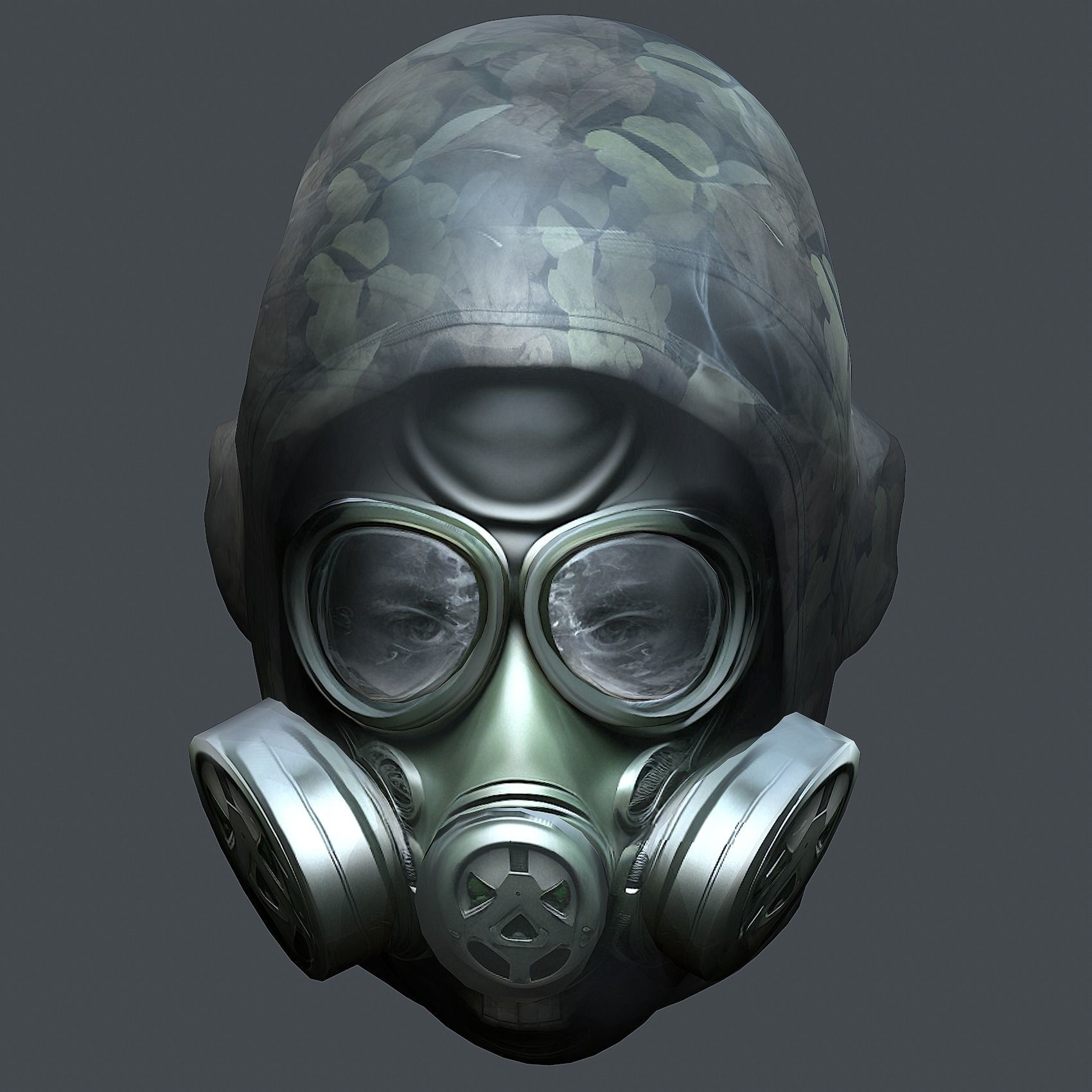 Helmet 3d model military combat Military Low-poly Low-poly 3D model_5