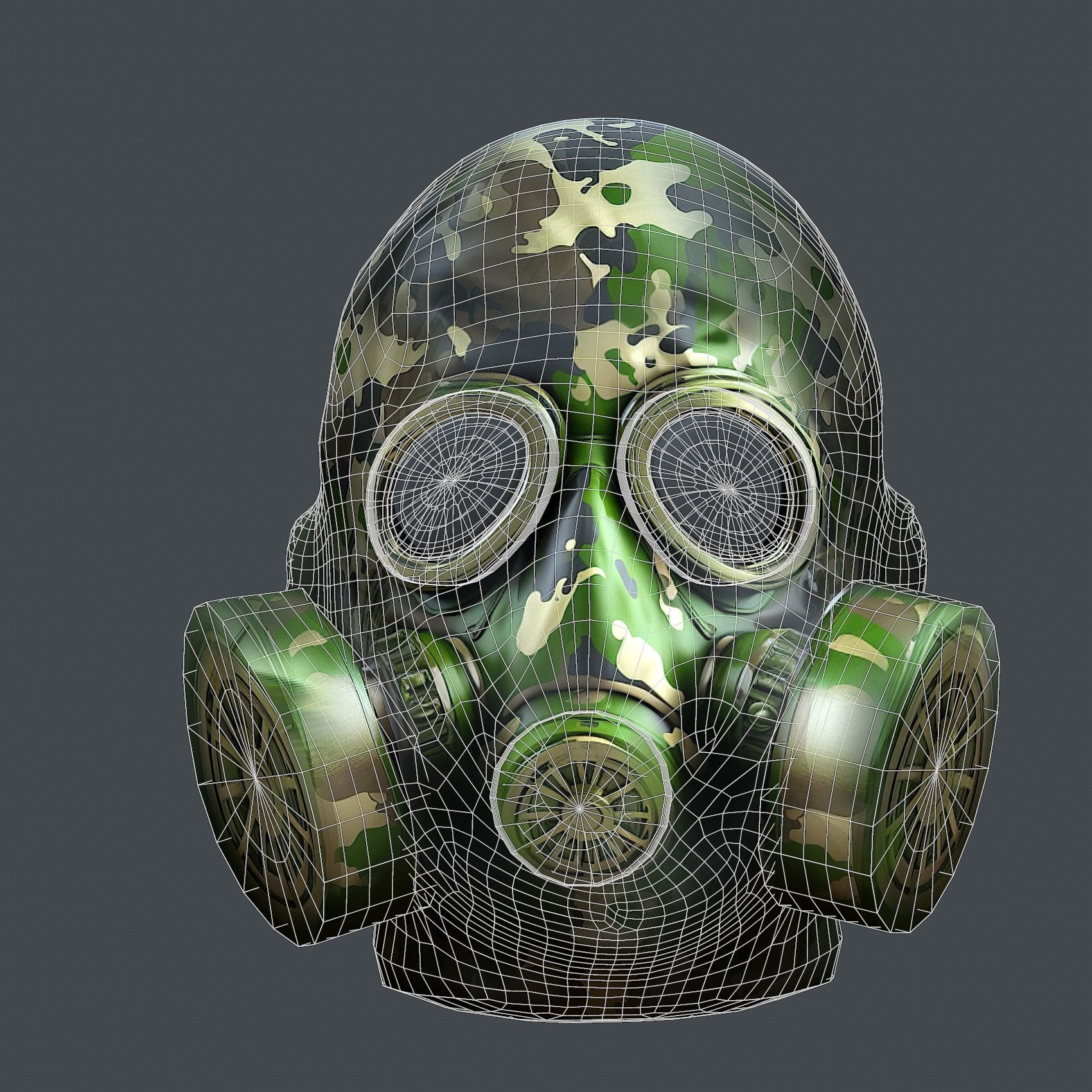 Helmet 3d model military combat Military Low-poly Low-poly 3D model_8