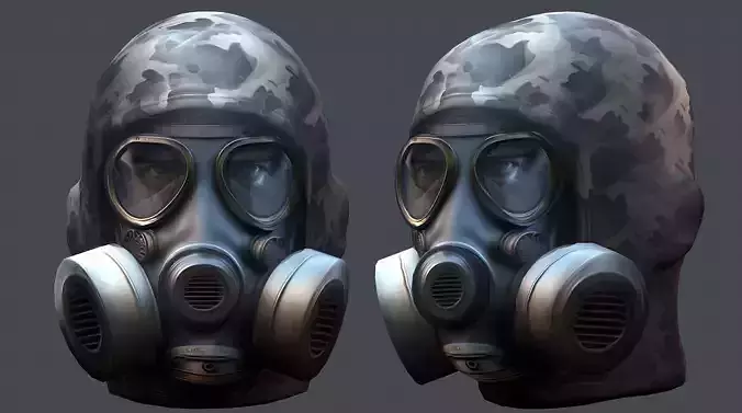 Helmet 3d model military combat Military Low-poly