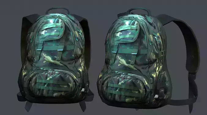 Backpack military combat Black baggage bag luggage