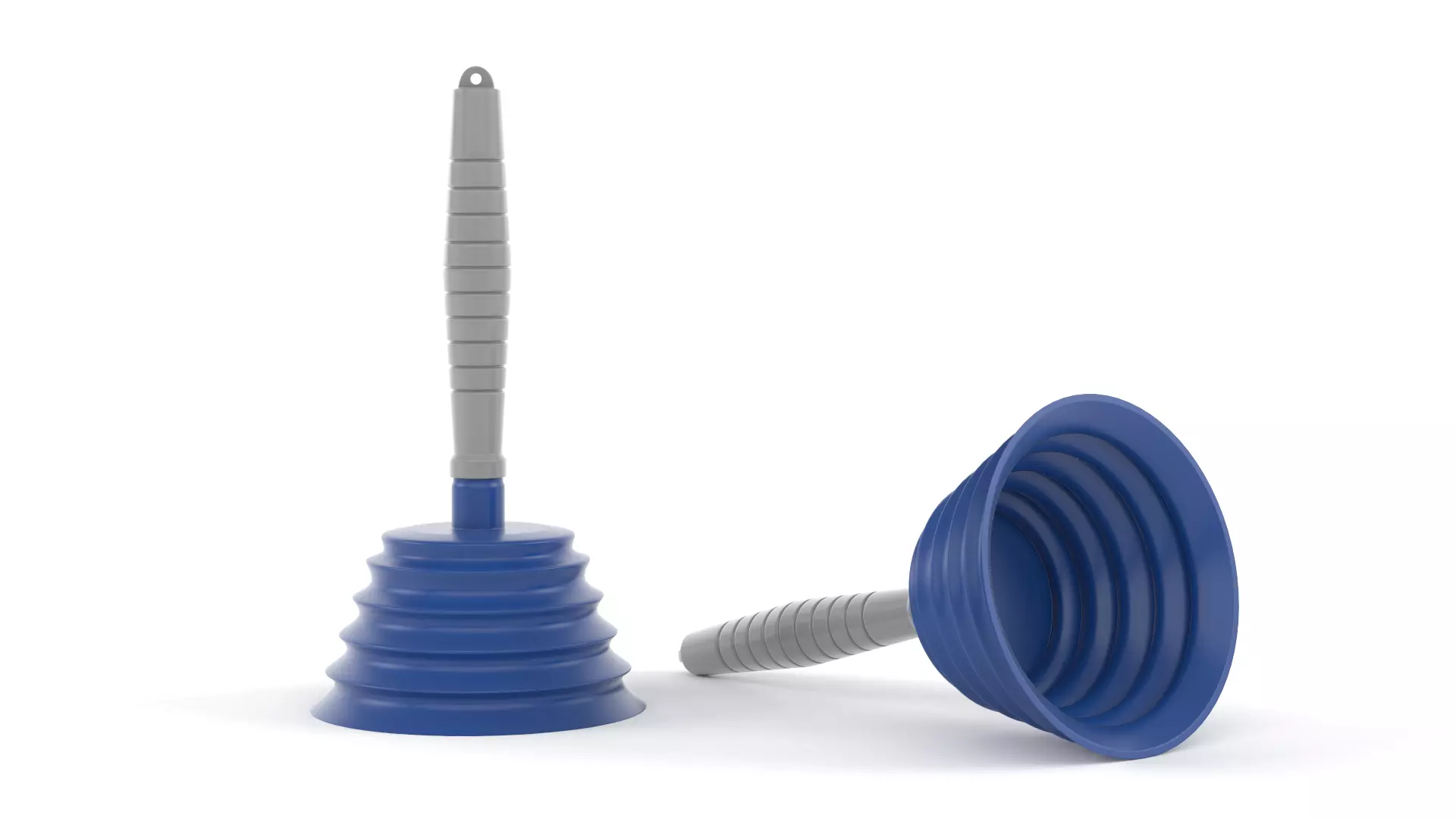 Plunger plastic scoop with handle Free 3D model