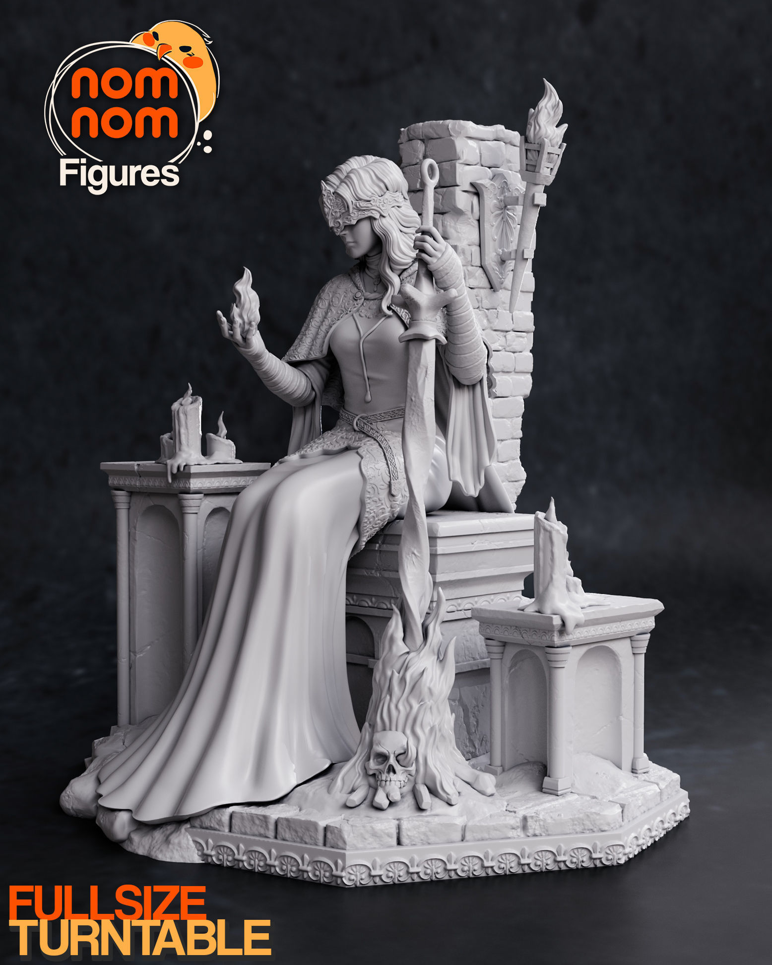 Fire keeper - Dark Souls III 3D print model_7