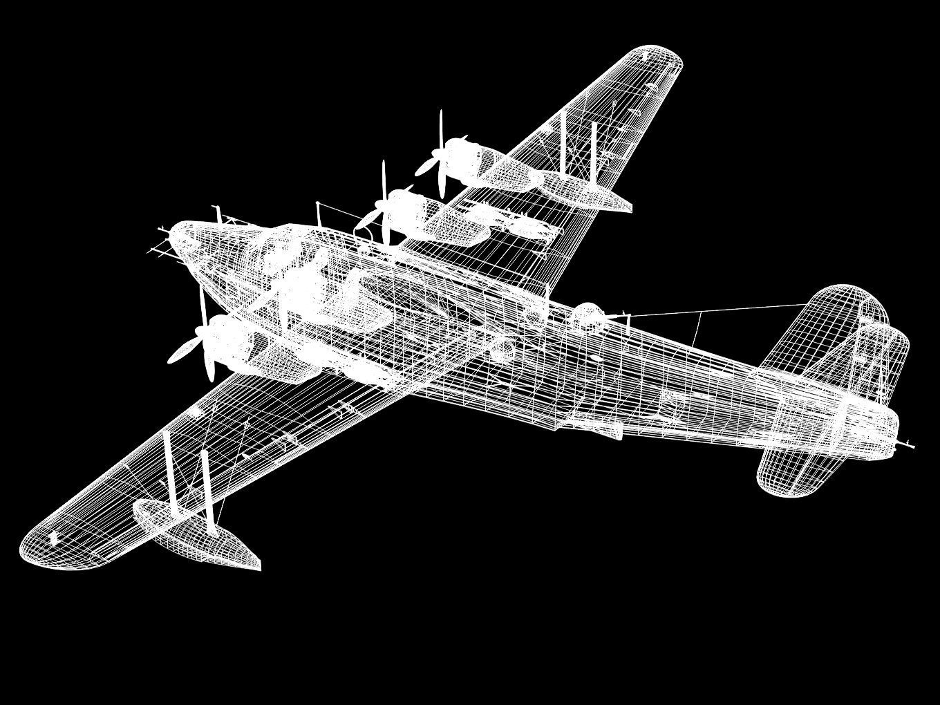 Kawanishi H8K Emily Type12 Late 3D model_14