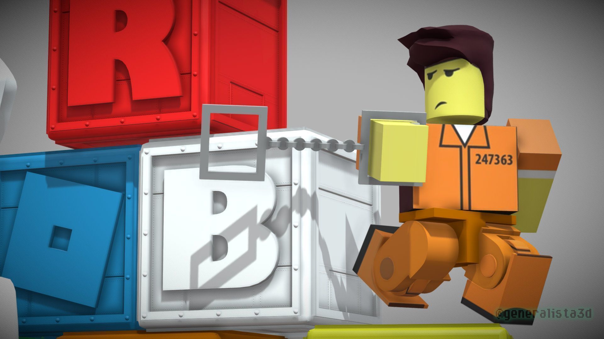 Roblox Base Toys Set  Low Poly 3D Model Game Ready Low-poly 3D model_3