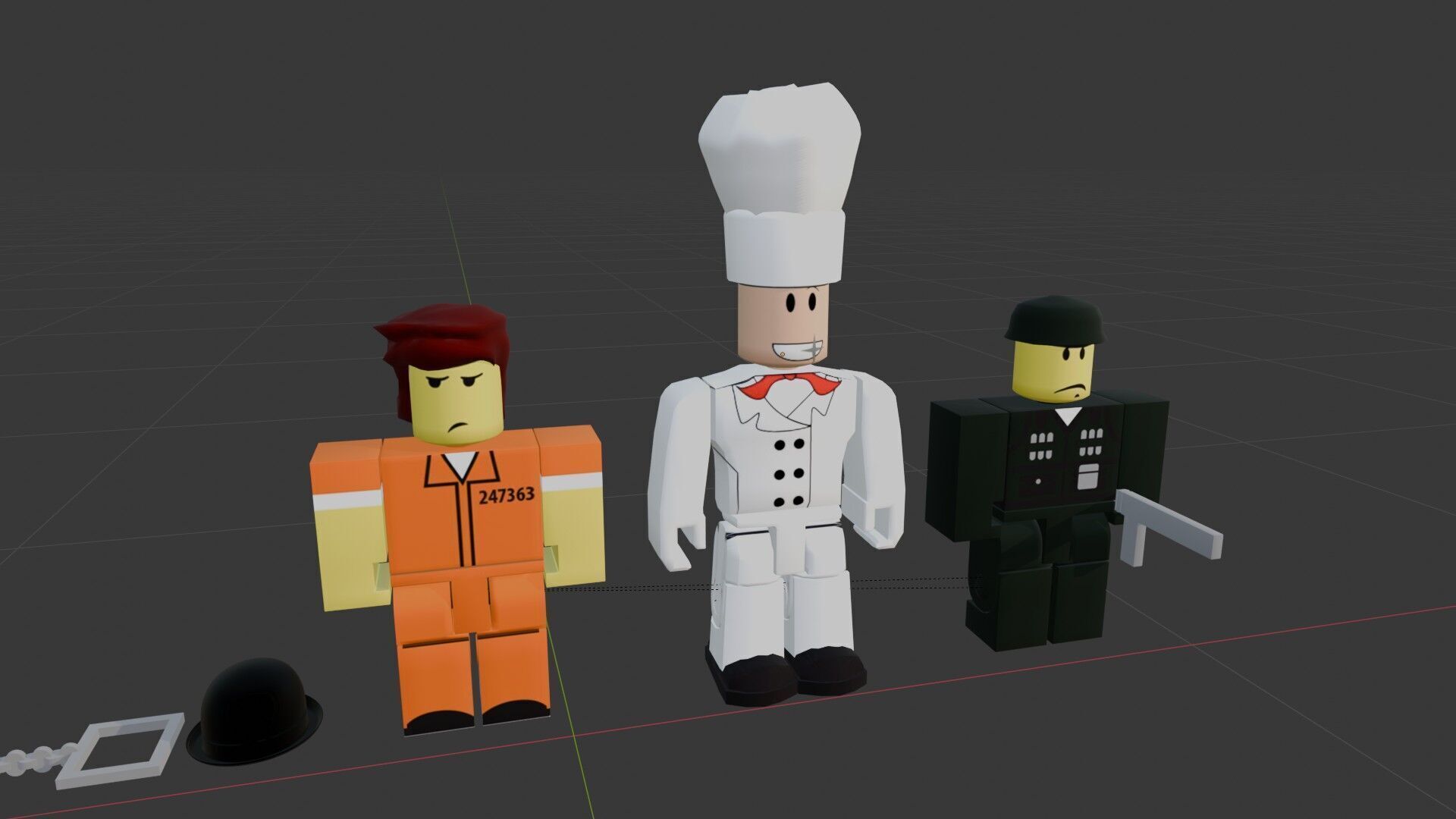 Roblox Base Toys Set  Low Poly 3D Model Game Ready Low-poly 3D model_19