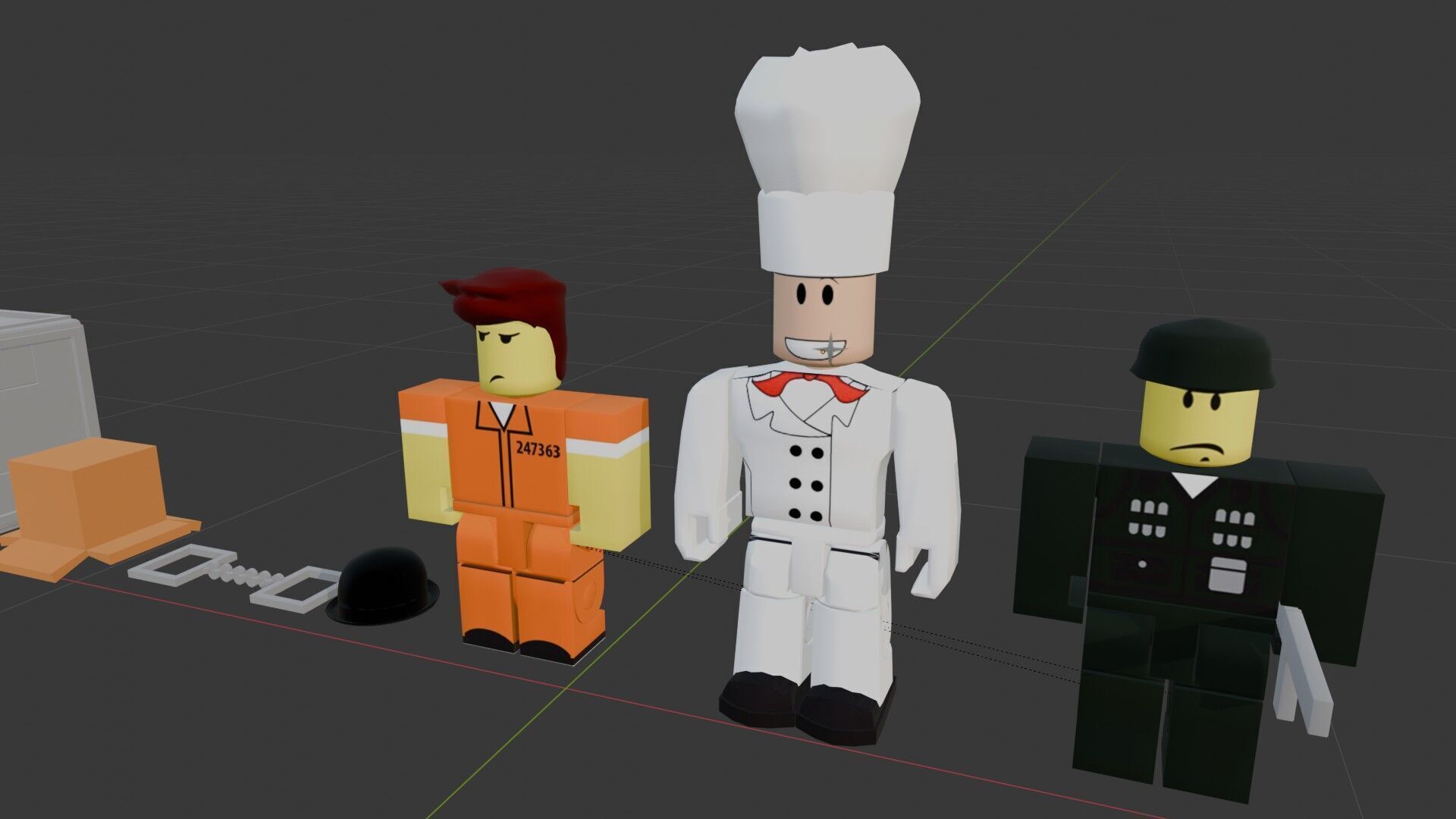 Roblox Base Toys Set  Low Poly 3D Model Game Ready Low-poly 3D model_17