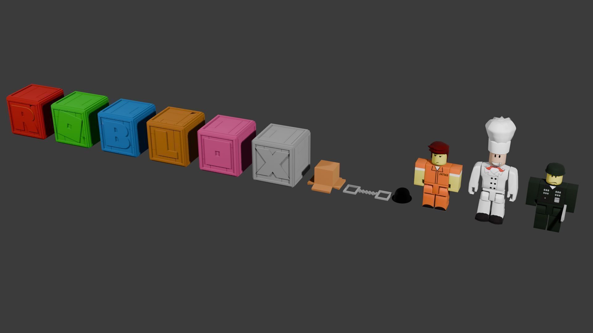 Roblox Base Toys Set  Low Poly 3D Model Game Ready Low-poly 3D model_18