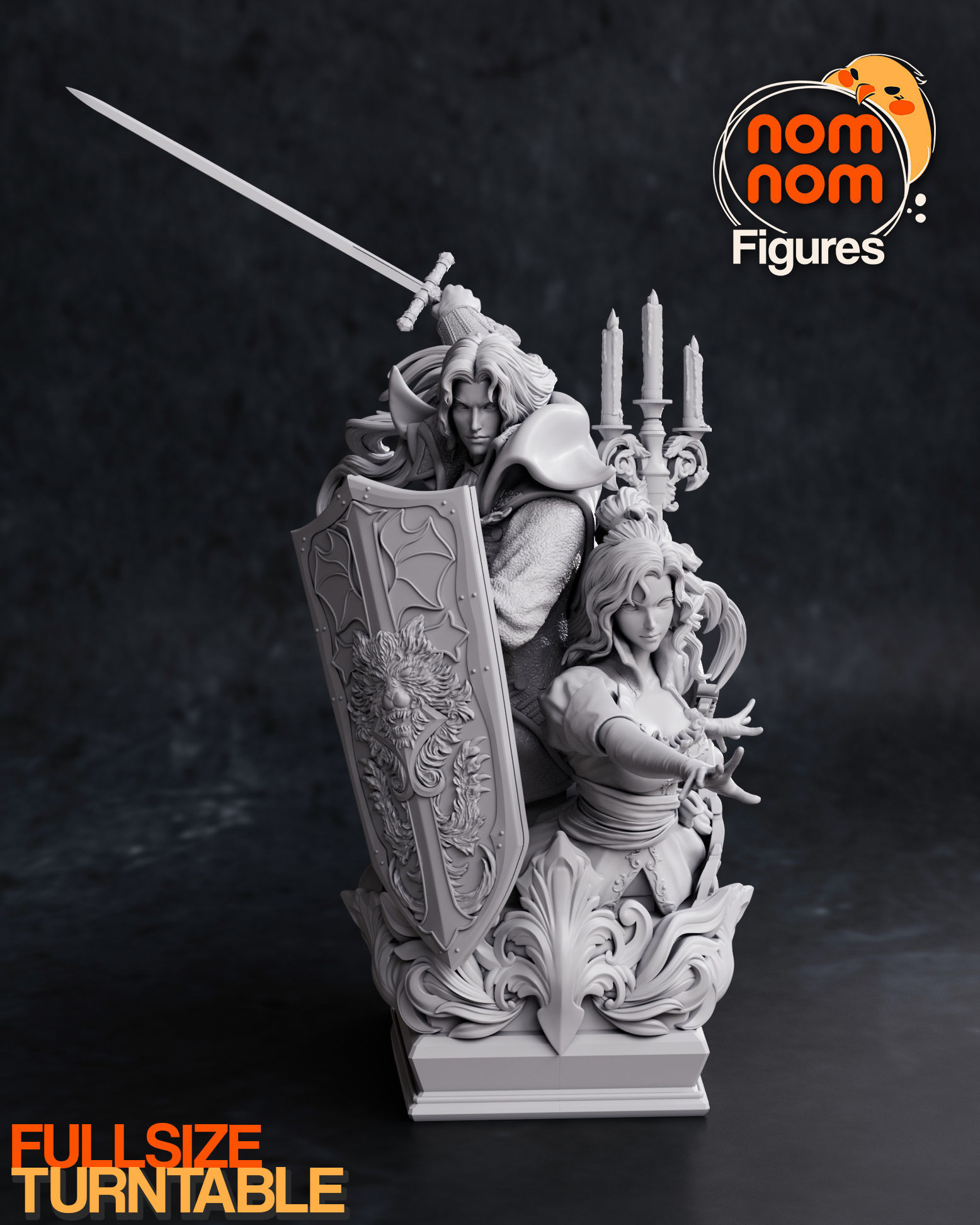 Alucard x Maria - Castlevania Symphony of the Night 3D print model_3