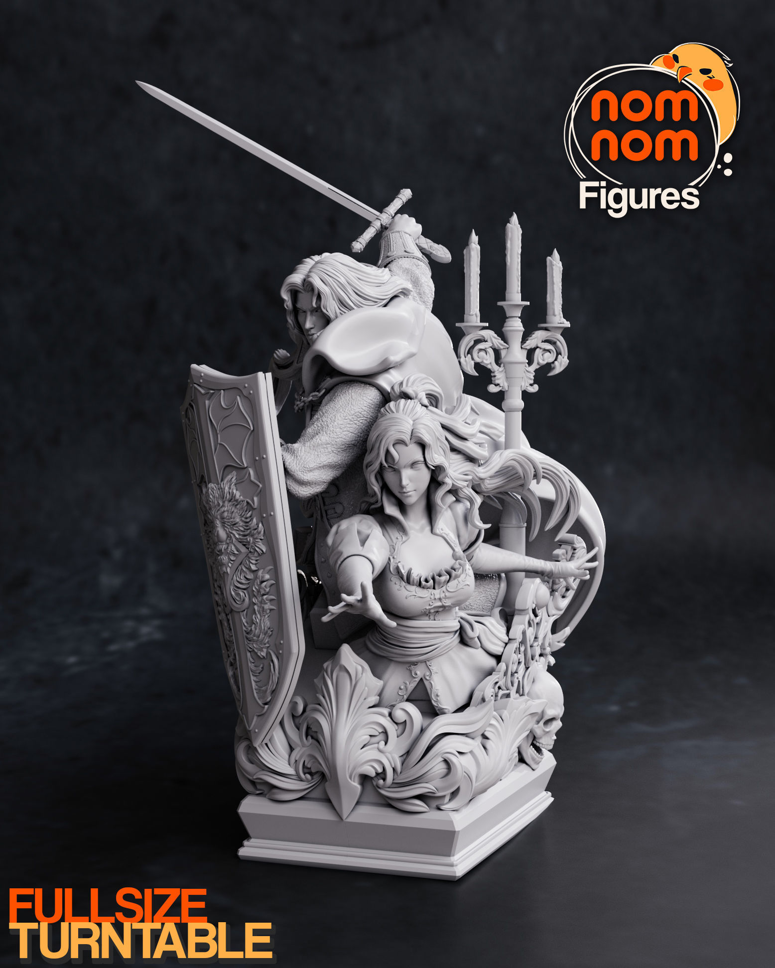Alucard x Maria - Castlevania Symphony of the Night 3D print model_4