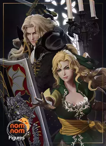 Alucard x Maria - Castlevania Symphony of the Night 3D print model