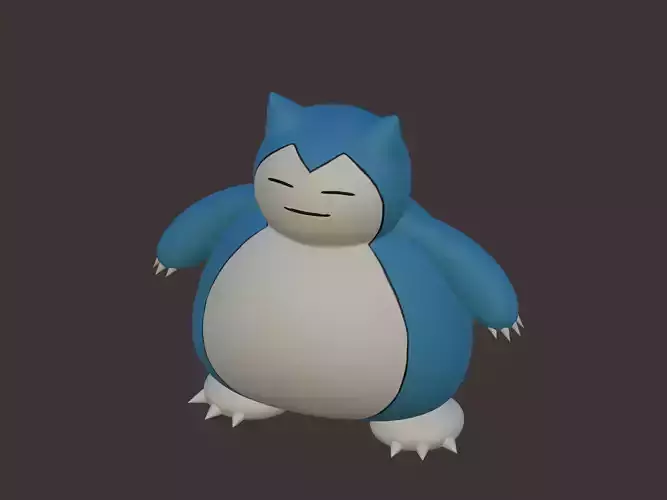 Pokemon - Snorlax 3D model