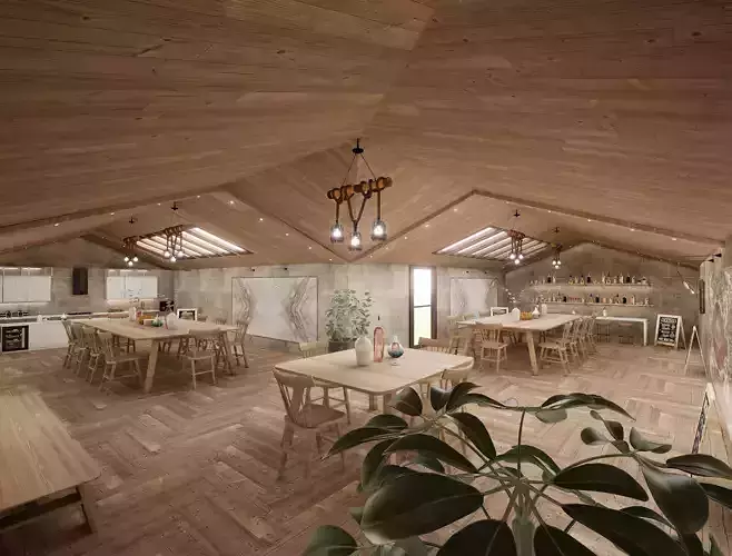 coffee shops 001 3D model