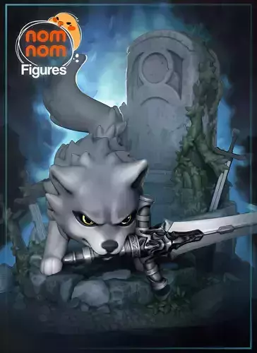 Chibi Great Grey Wolf Sif - Dark Souls 3D print model