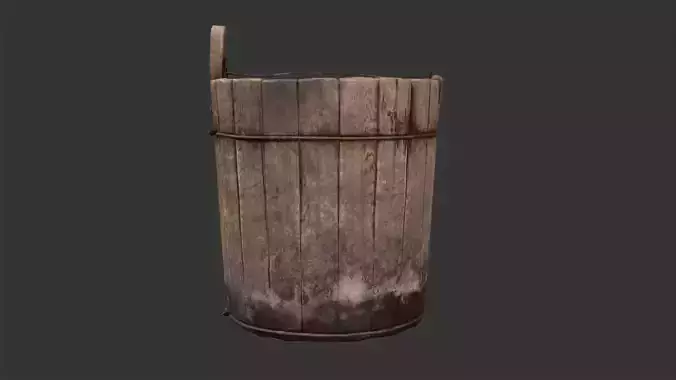 Dirty Wooden Bucket