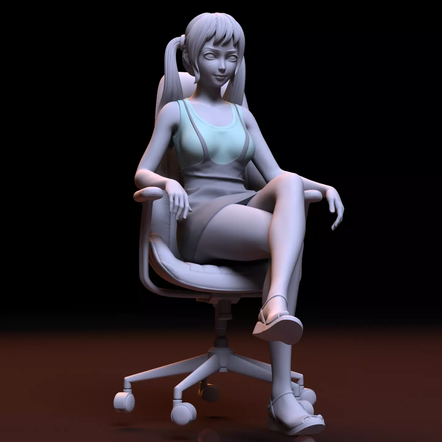 JAPANESE SECRETARY GIRL - NSFW version 3D print model