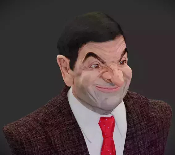 Mr Bean bust game ready
