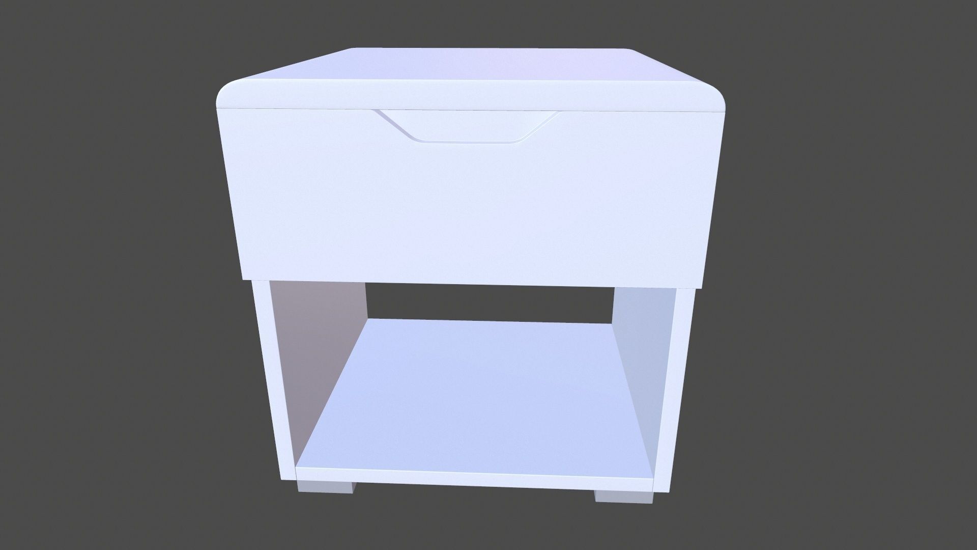 Side Table Rack 3D model_2