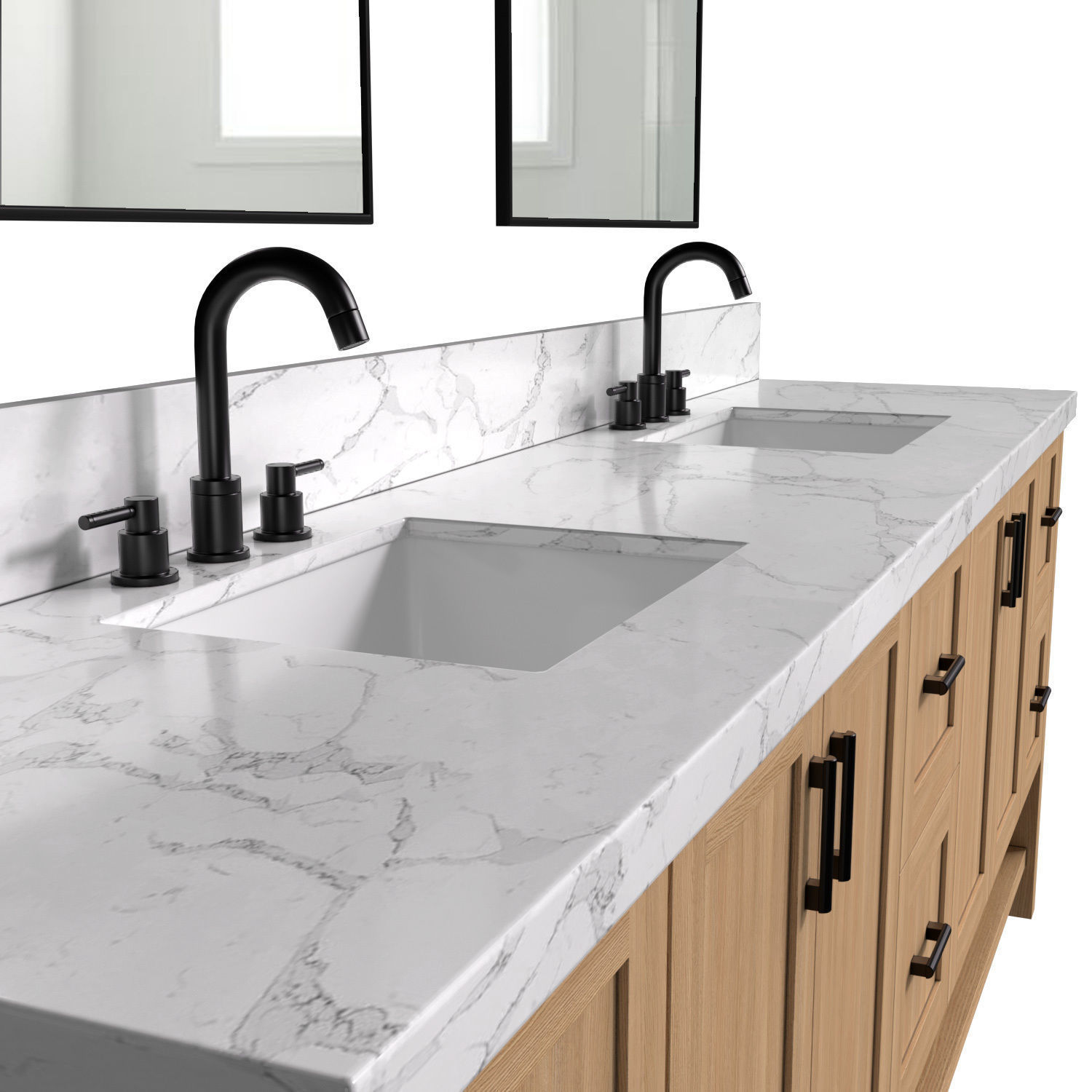 Washbasin Cabinet Bathroom furniture 3D model_2