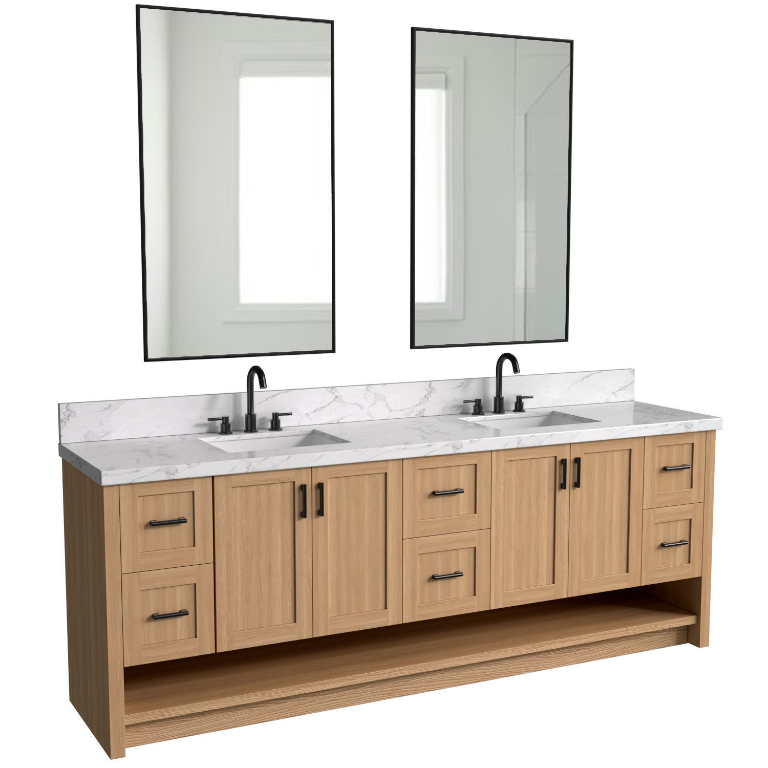 Washbasin Cabinet Bathroom furniture 3D model_1