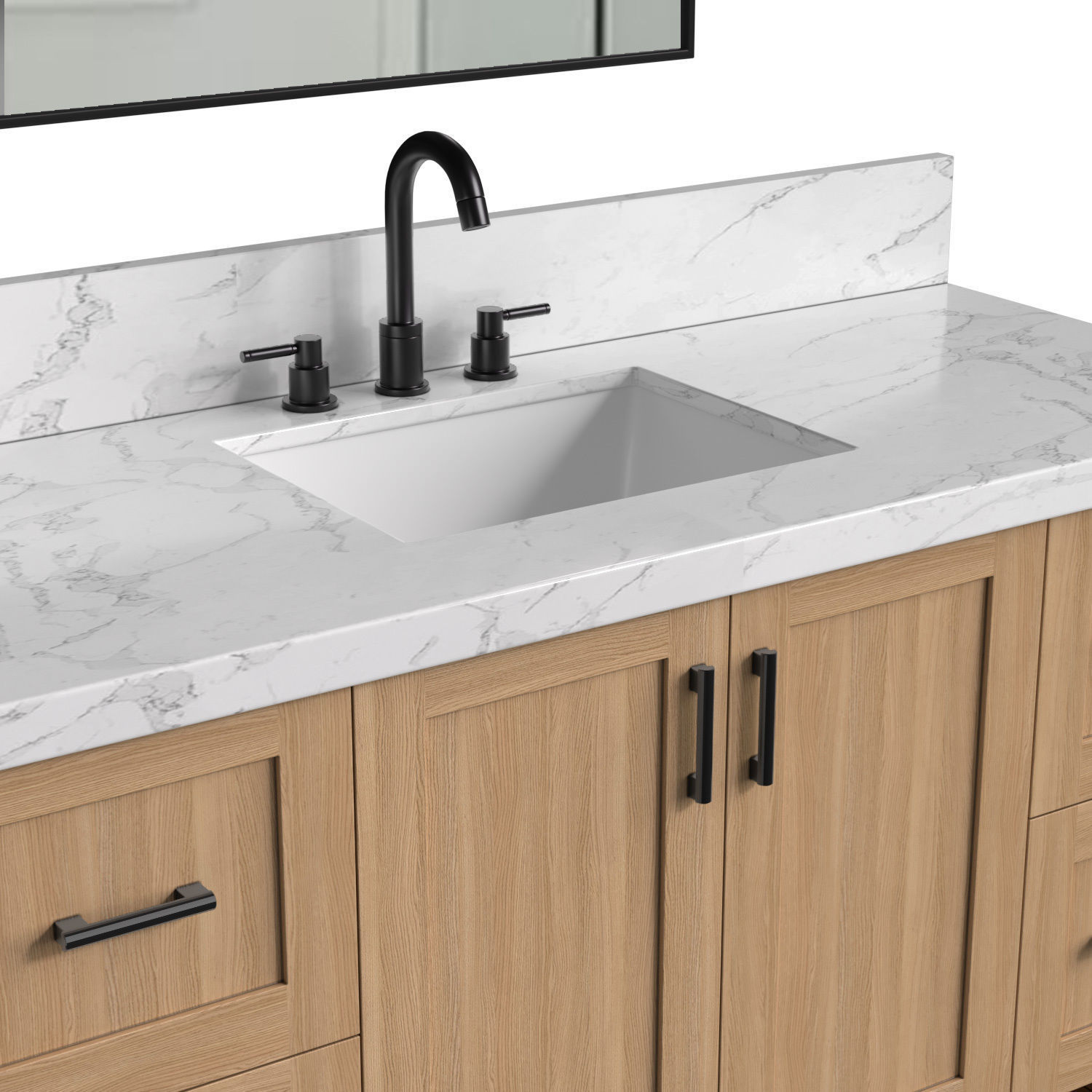 Washbasin Cabinet Bathroom furniture 3D model_4