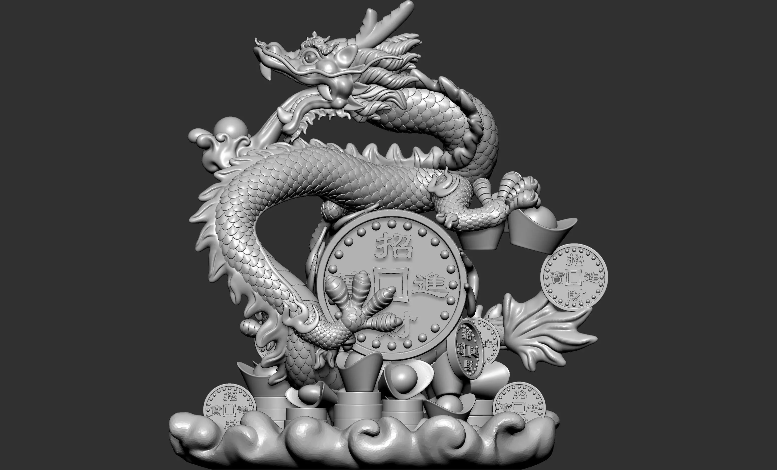 Dragon Decoration 3D model_0