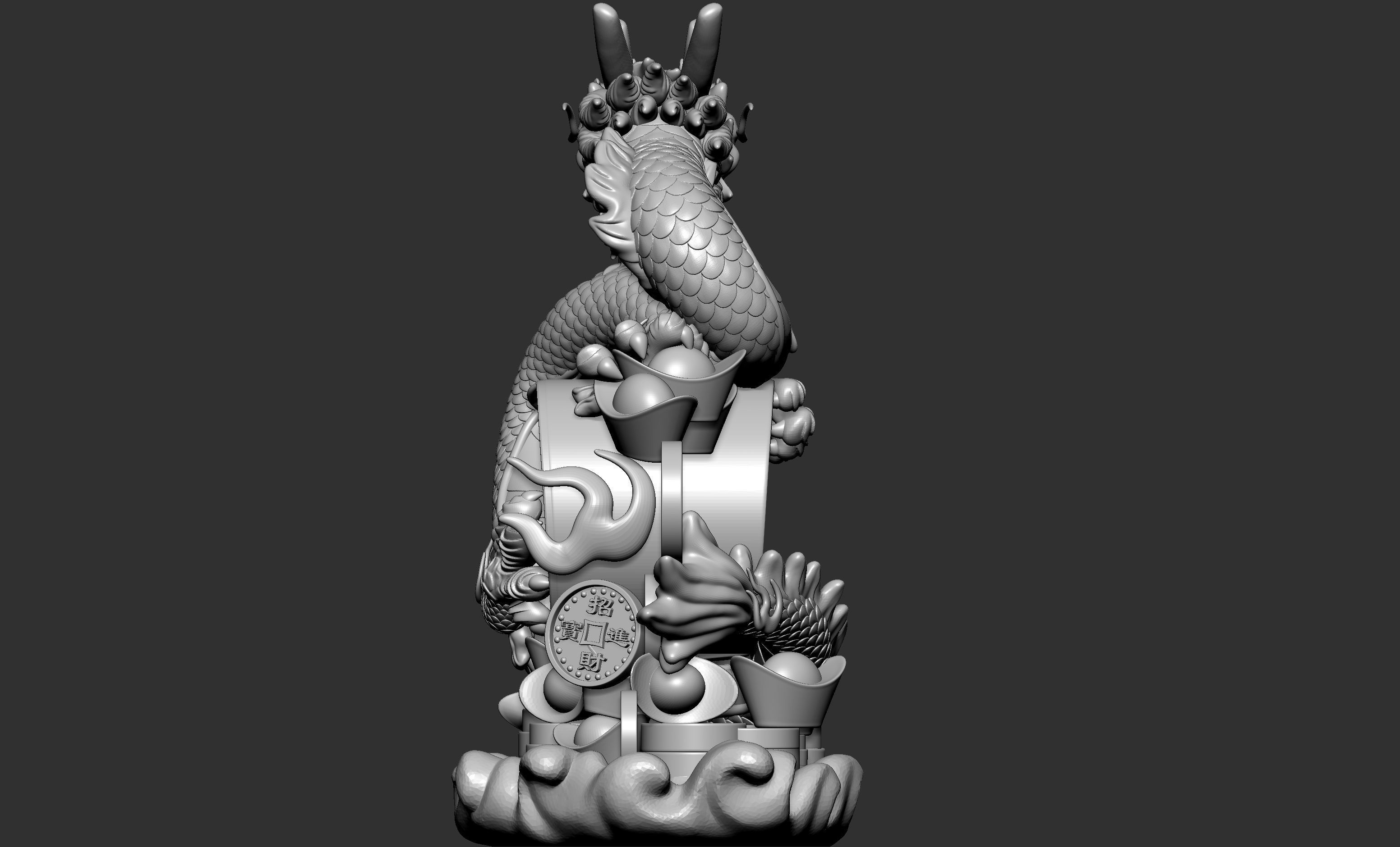 Dragon Decoration 3D model_3