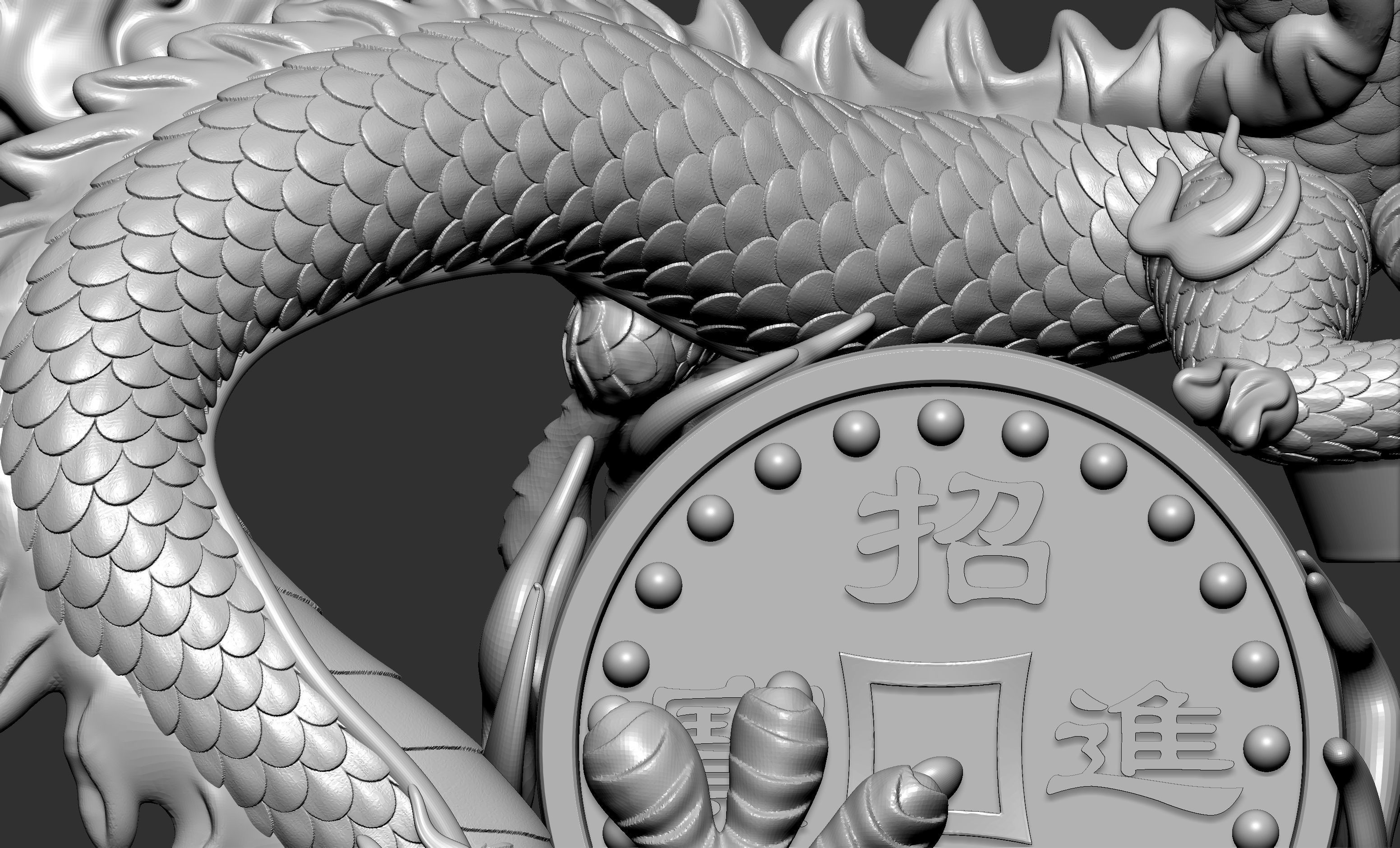 Dragon Decoration 3D model_9